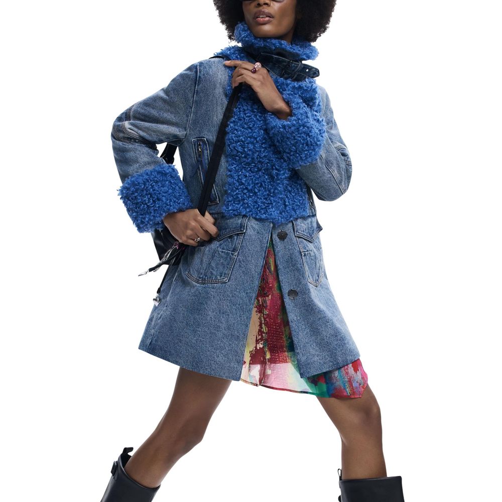 Blue Cotton Coat