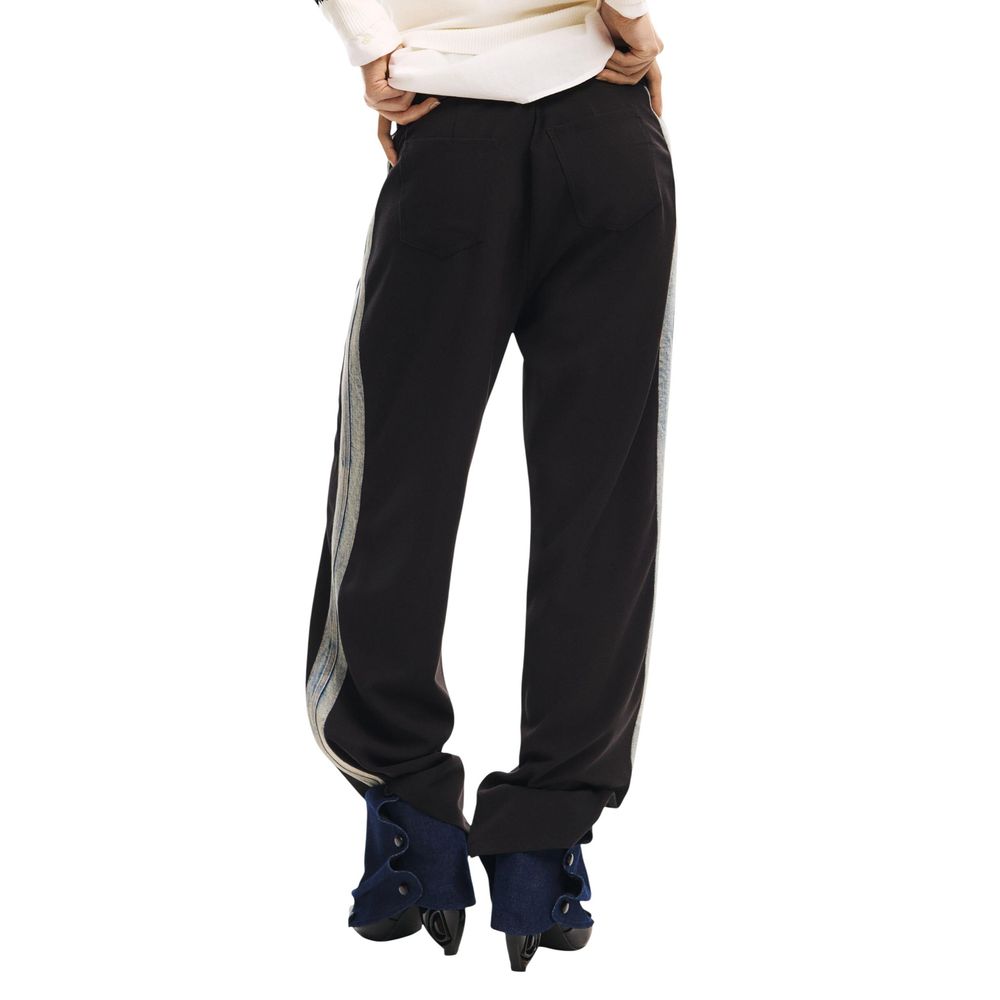 Black Polyester Pants
