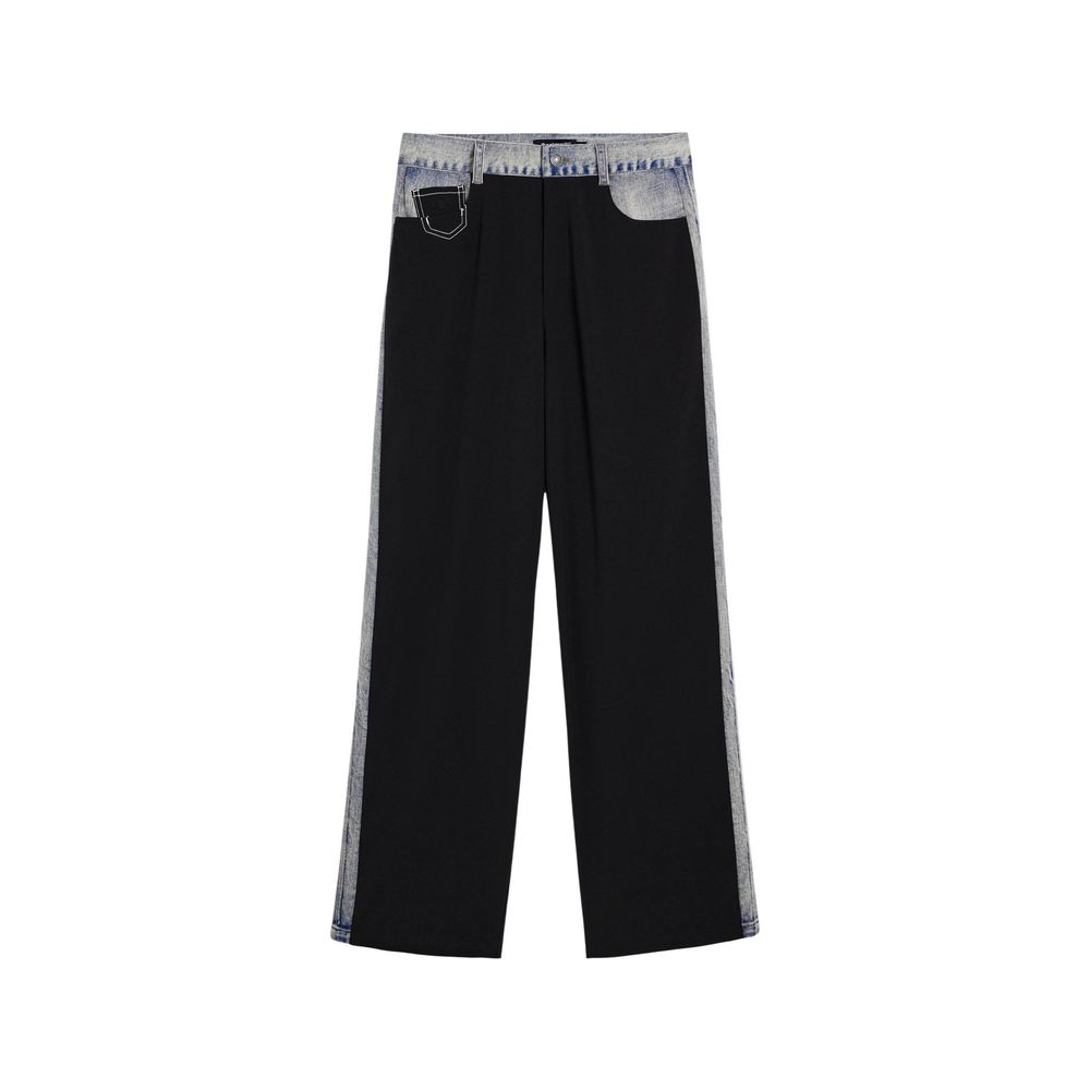 Black Polyester Pants