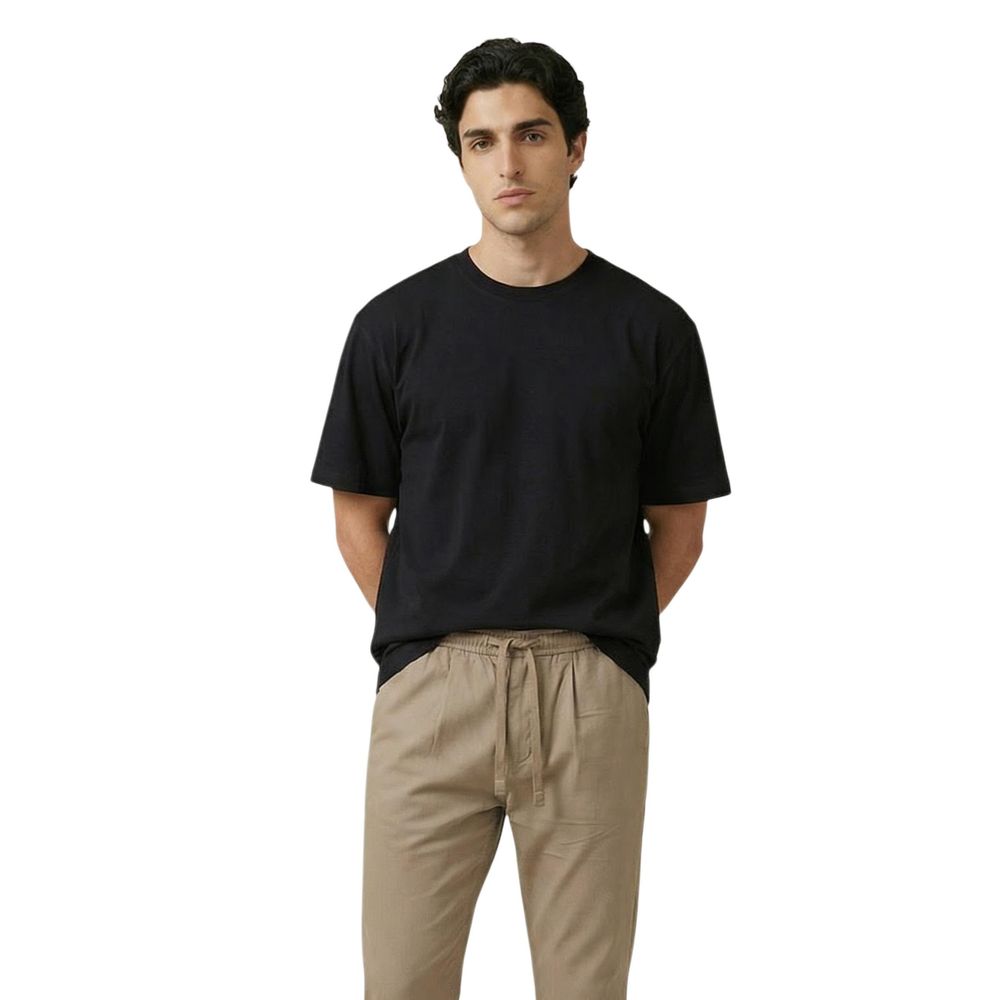 Black Cotton T-Shirt