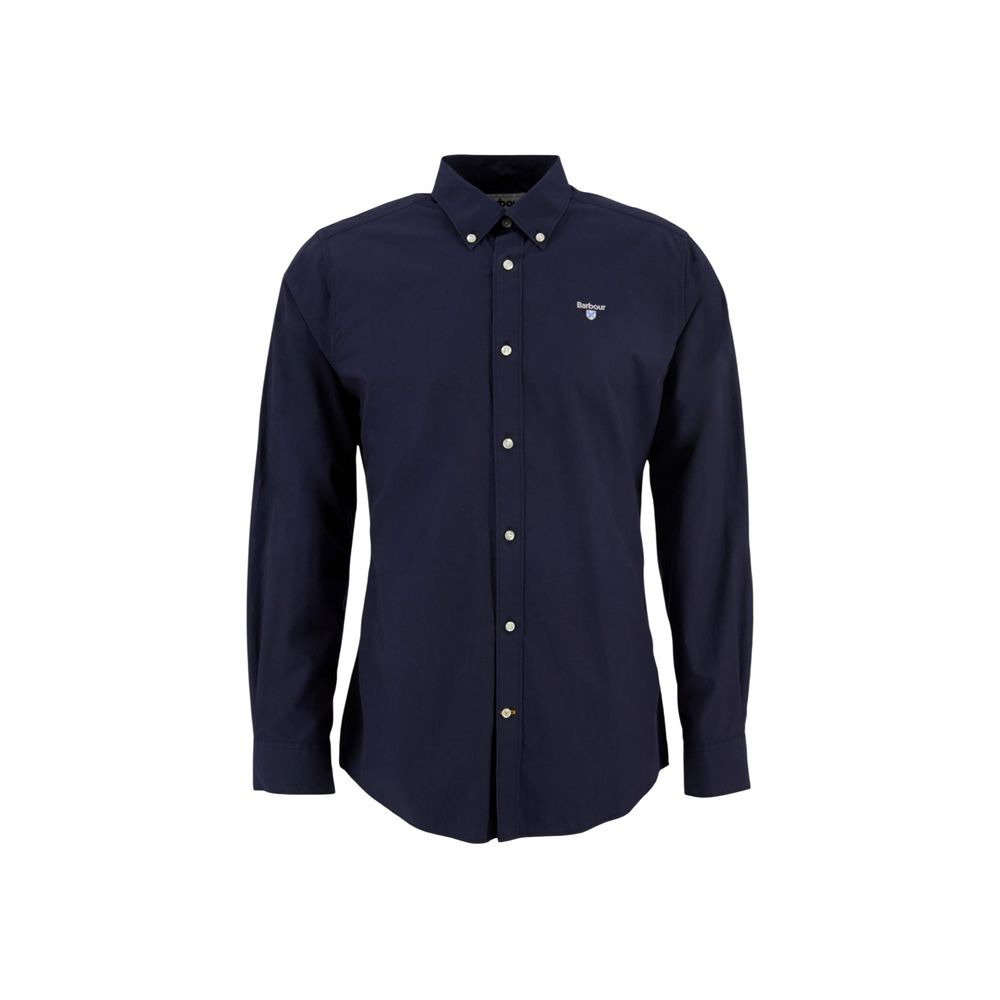 Blue Cotton Dress Shirt