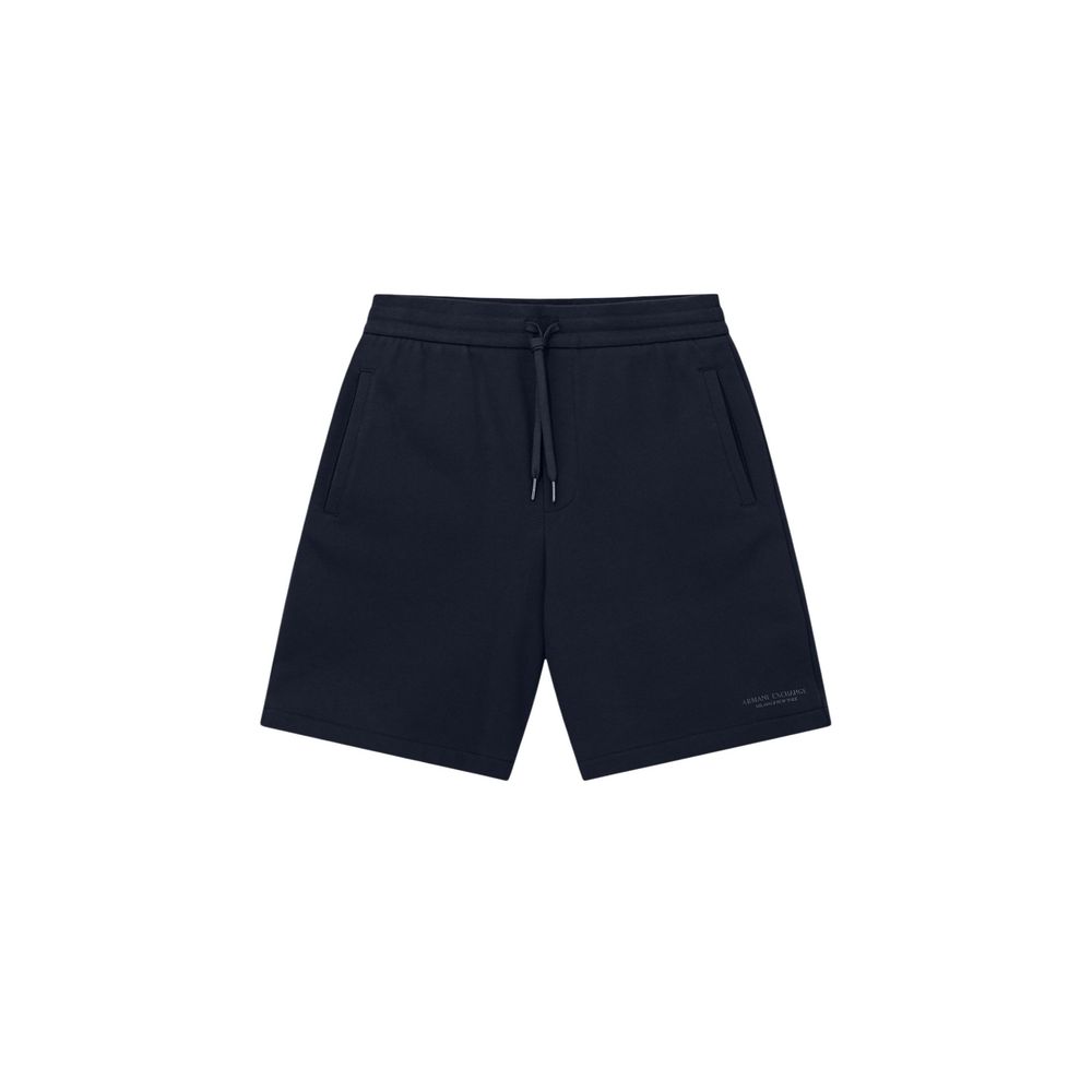 Blue Cotton Knee Length