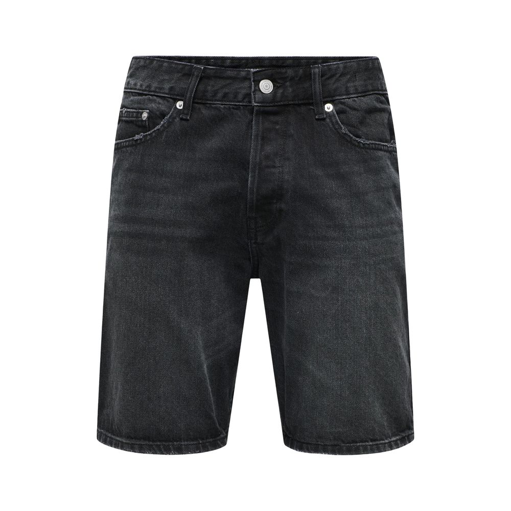 Black Denim Shorts