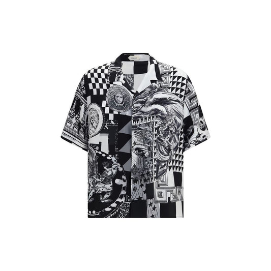 Black Silk Shortsleeve Shirt