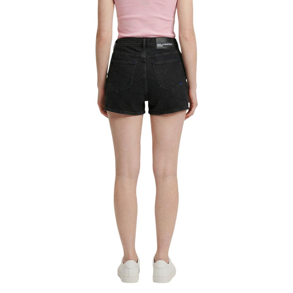 Black Denim Shorts