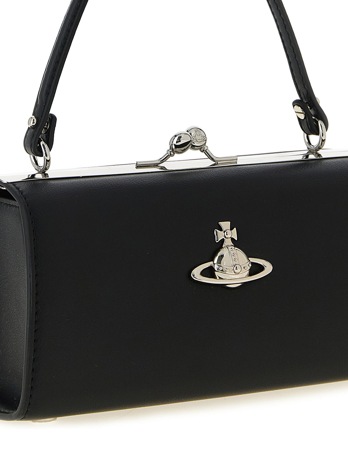 Black Polyester Handbag