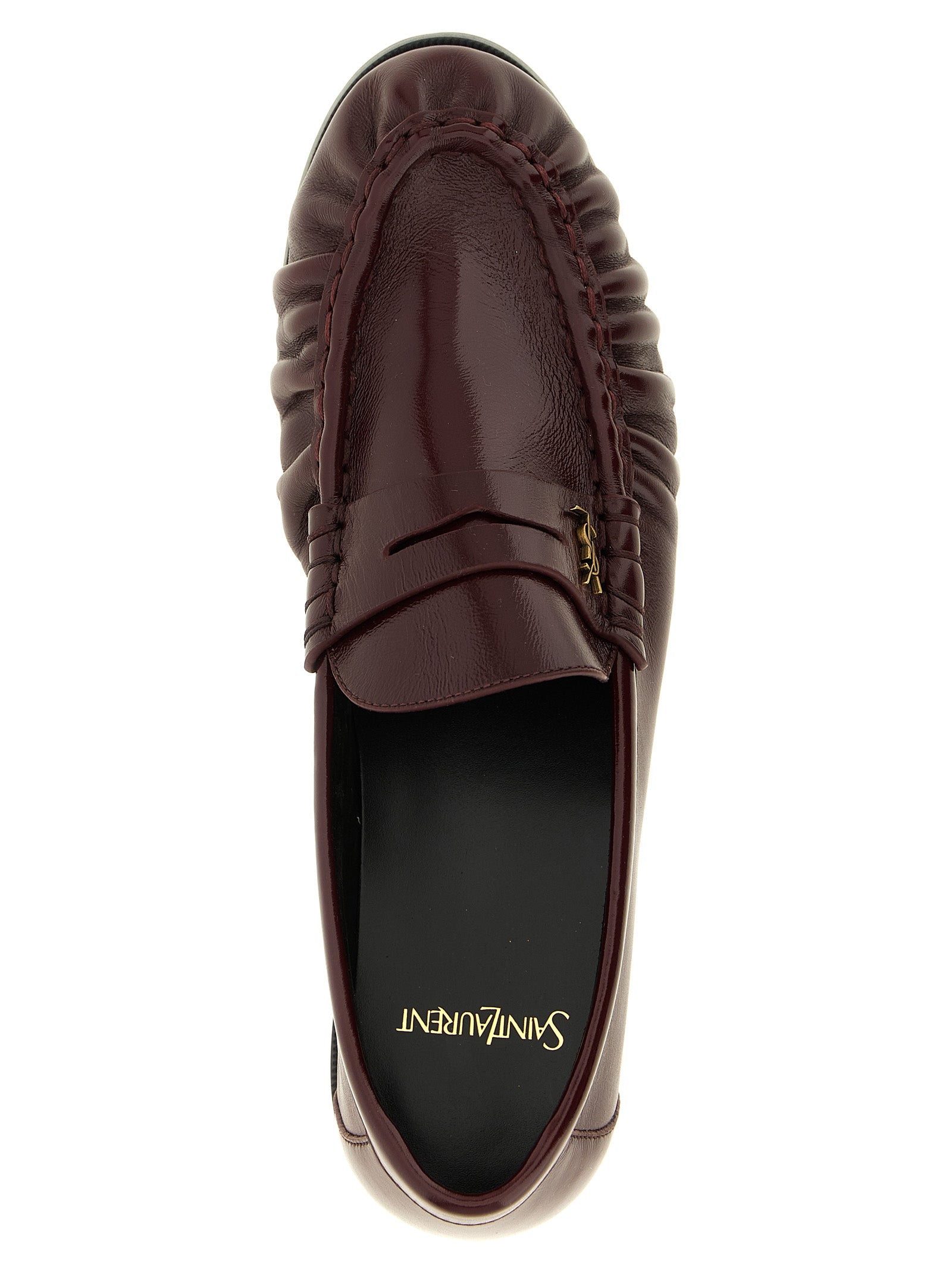 Bordeaux Calfskin Slip-On Loafers
