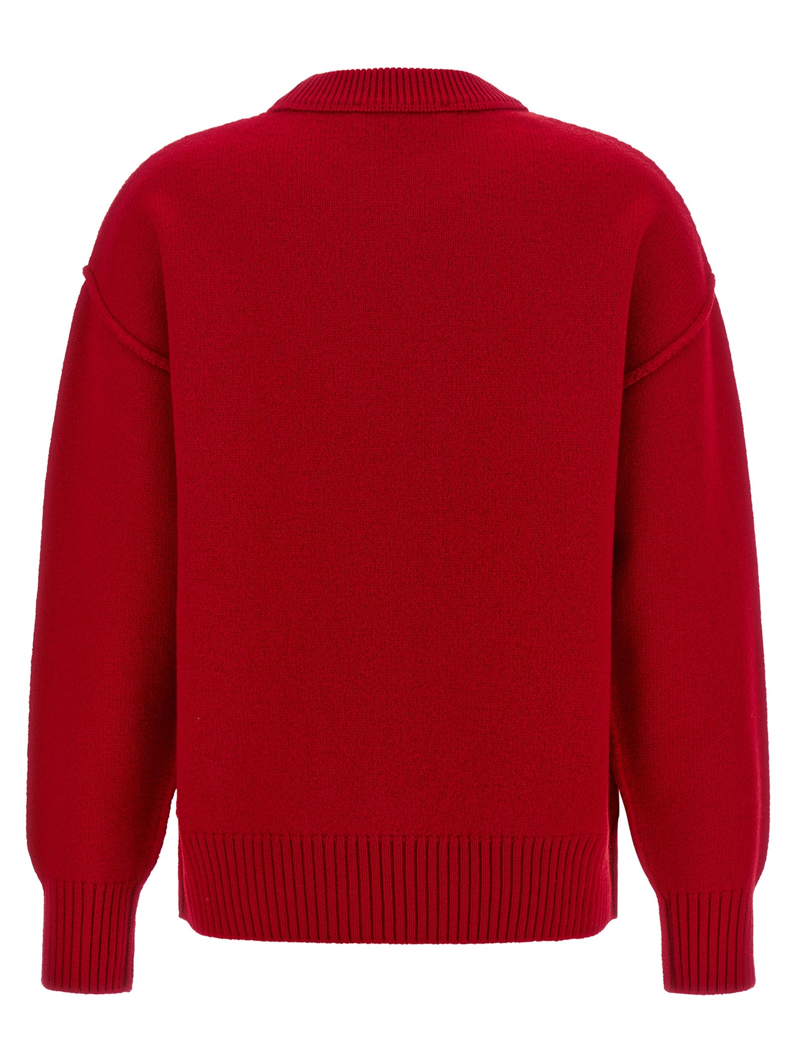 Red Wool Cardigan