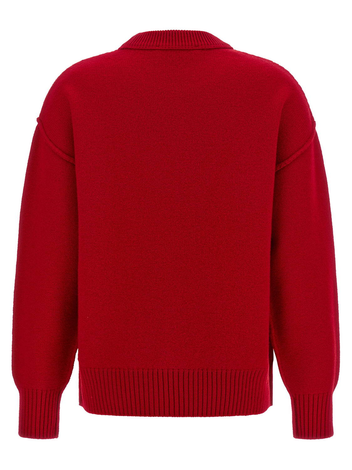 Red Wool Cardigan