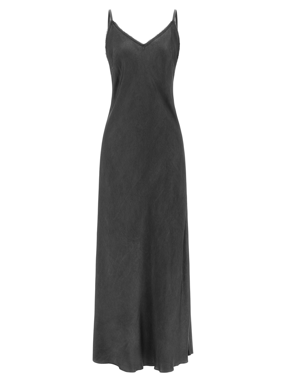 Black Viscose Long Dress
