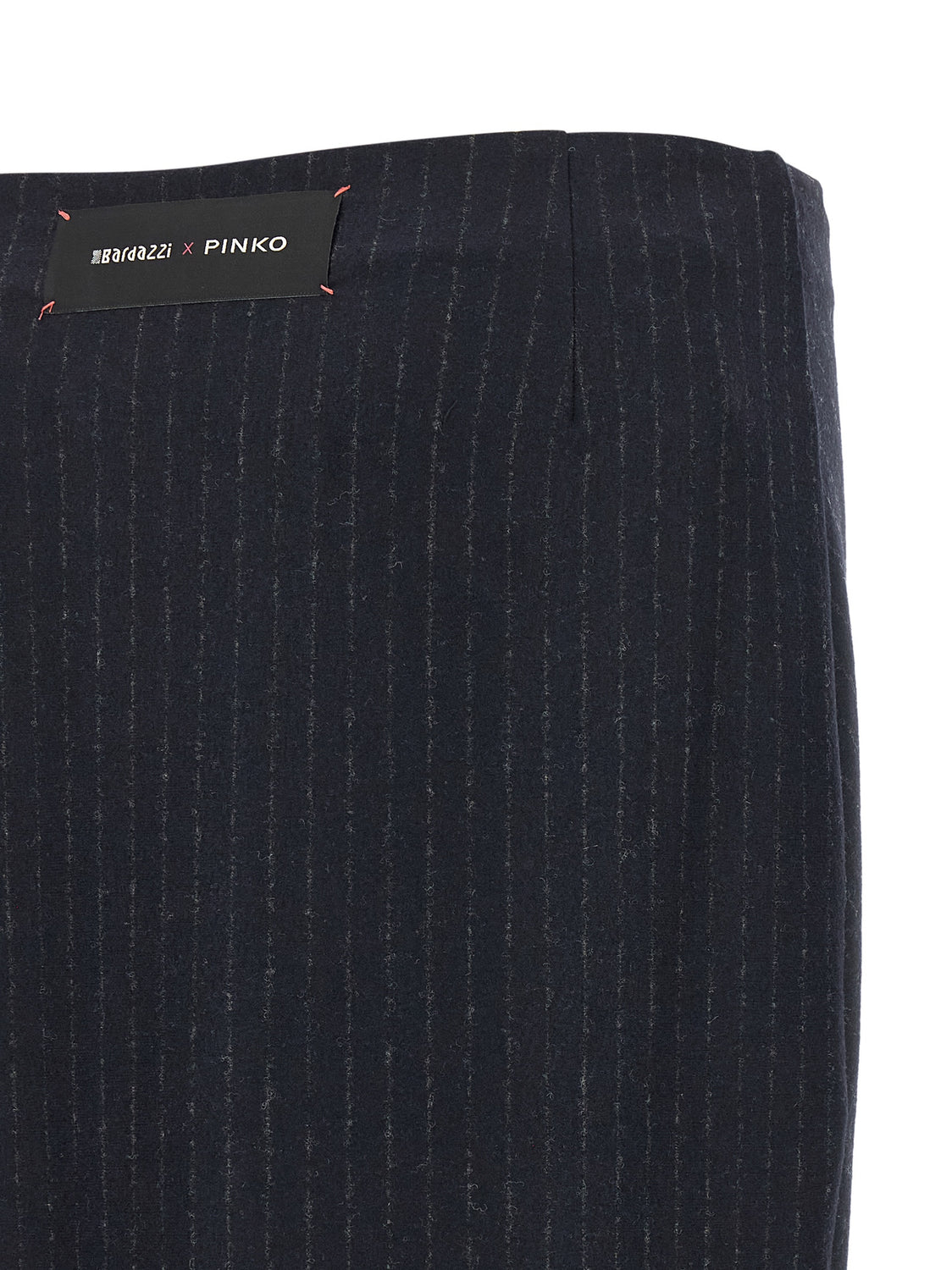 Blue Polyester Mini Skirt