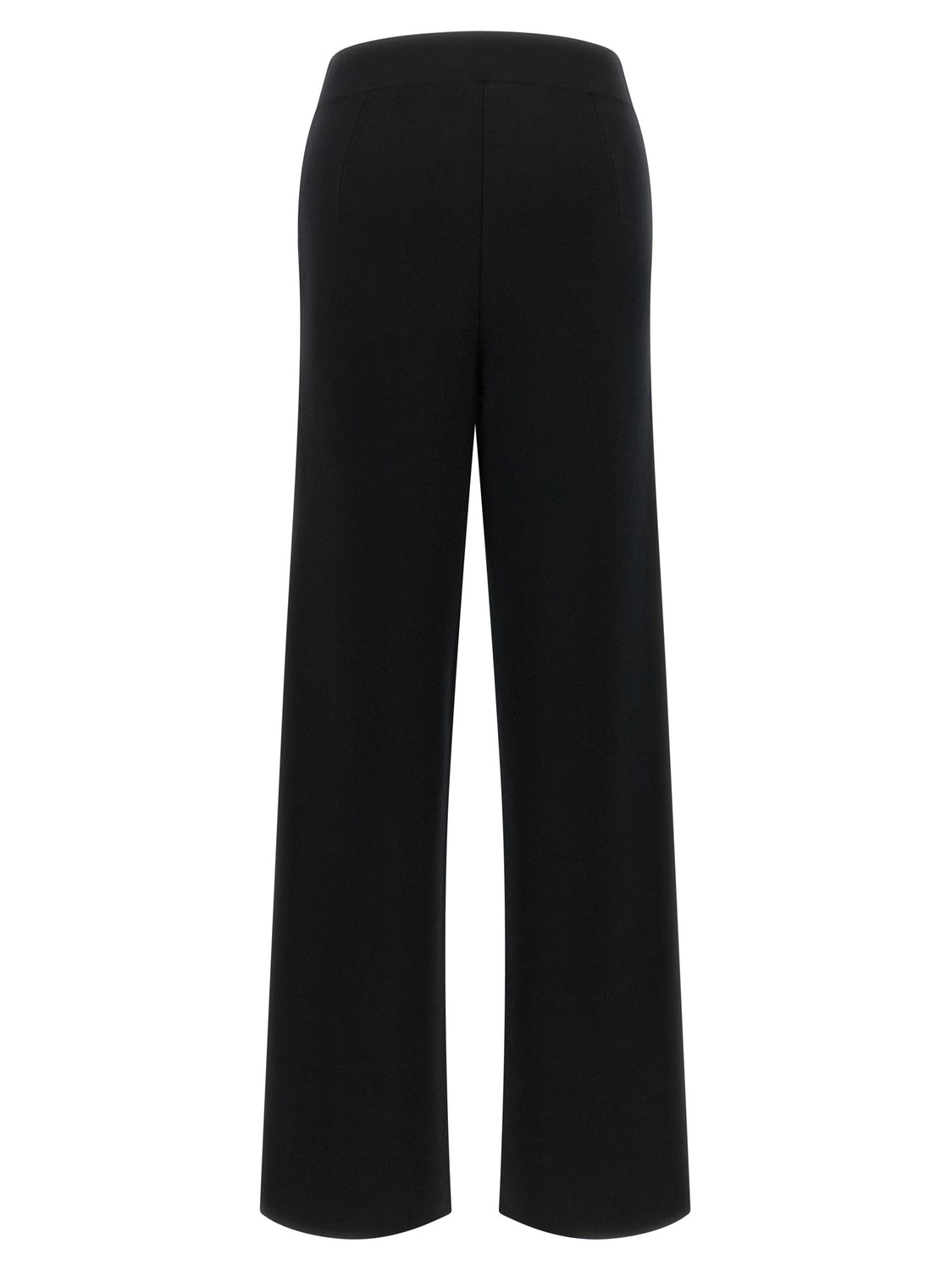 Black Wool Casual Pants