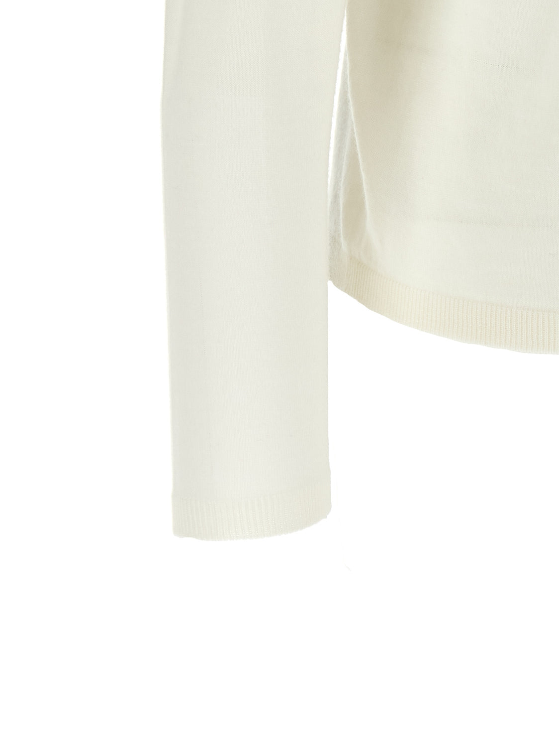 White Virgin Wool Cardigan