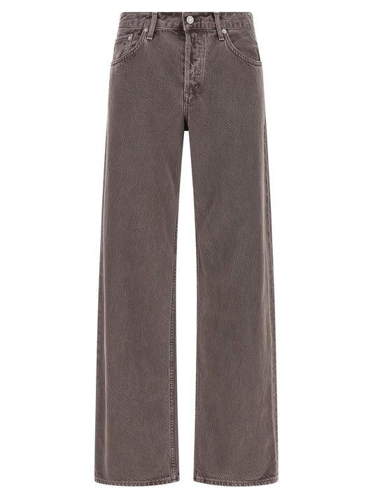 Purple Cotton Relaxed Fit Jeans
