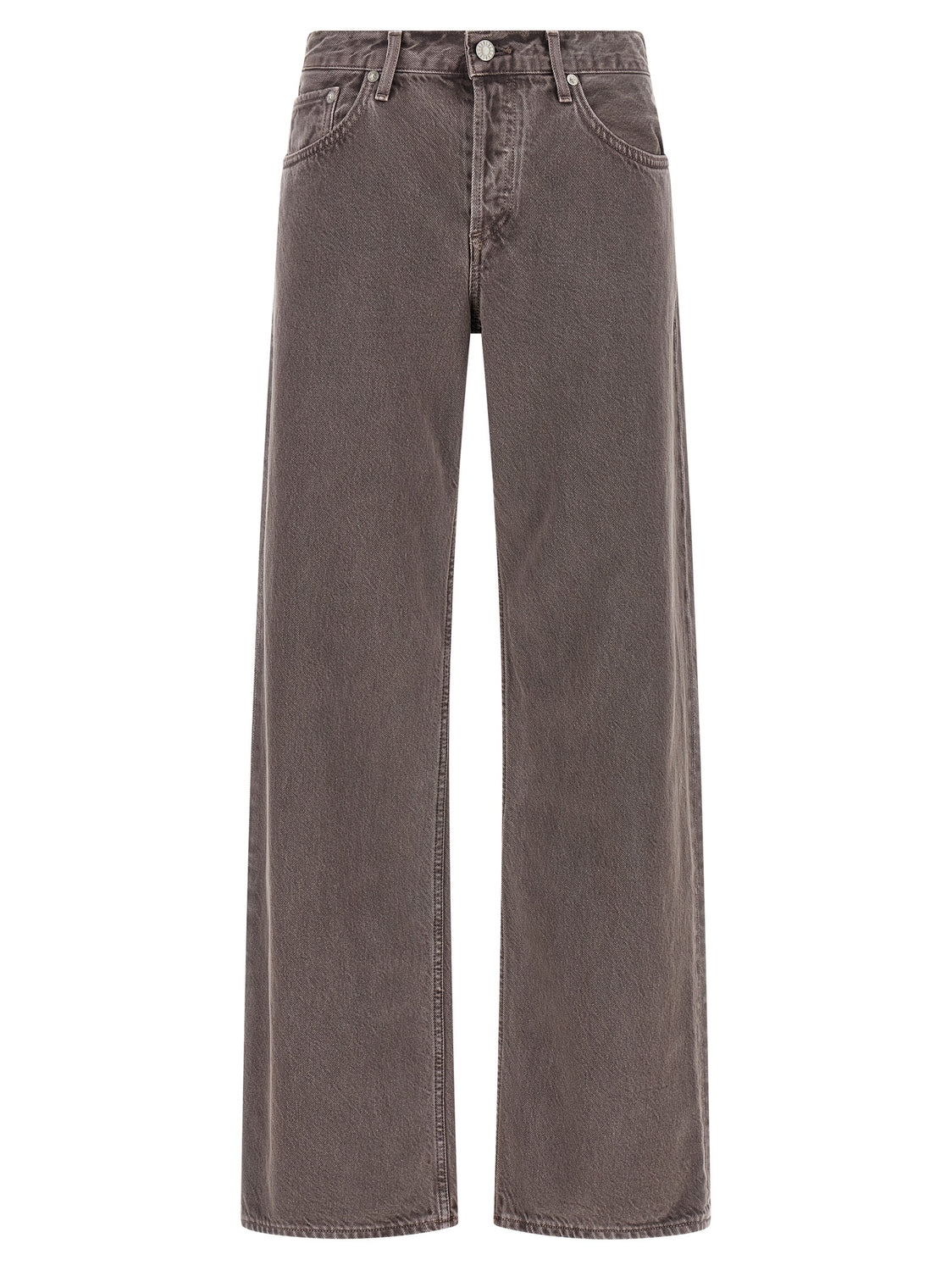 Purple Cotton Relaxed Fit Jeans