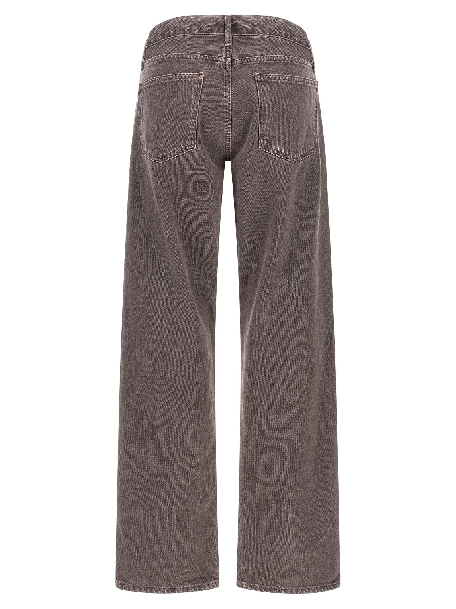 Purple Cotton Relaxed Fit Jeans