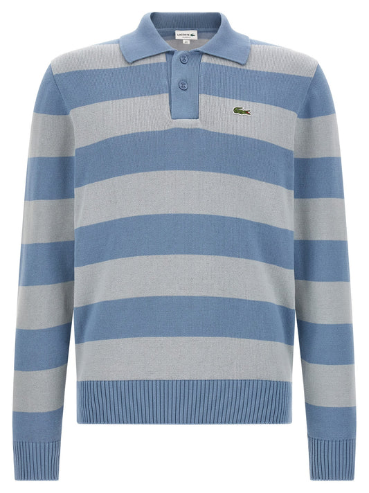 Blue Cotton Polo Shirt