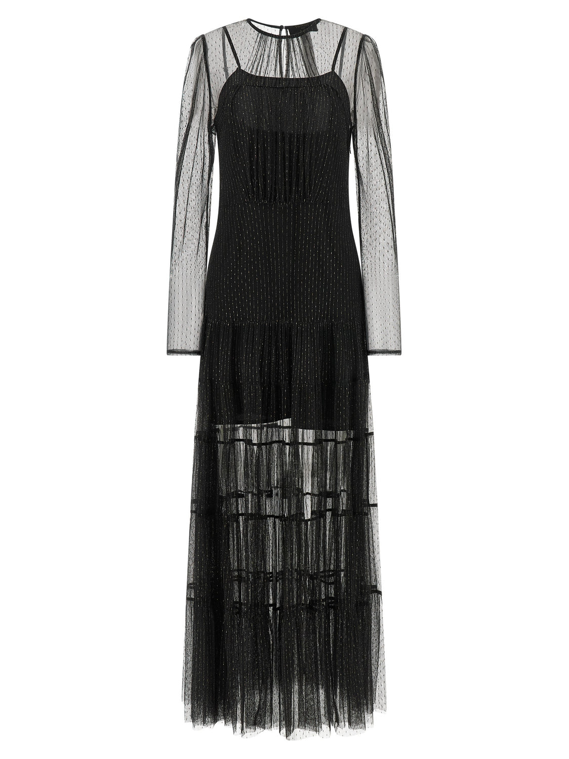 Black Polyamide Long Dress