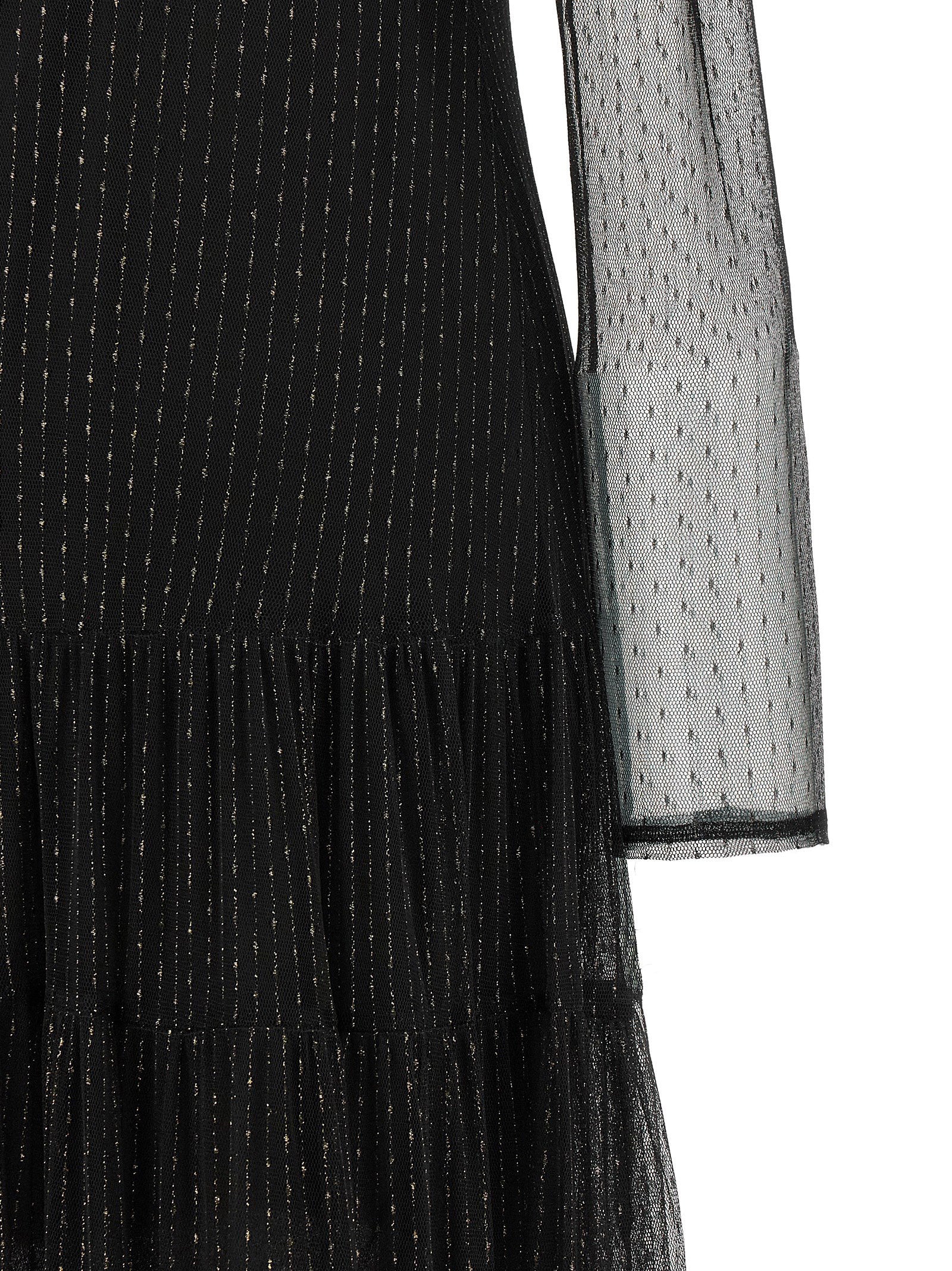 Black Polyamide Long Dress