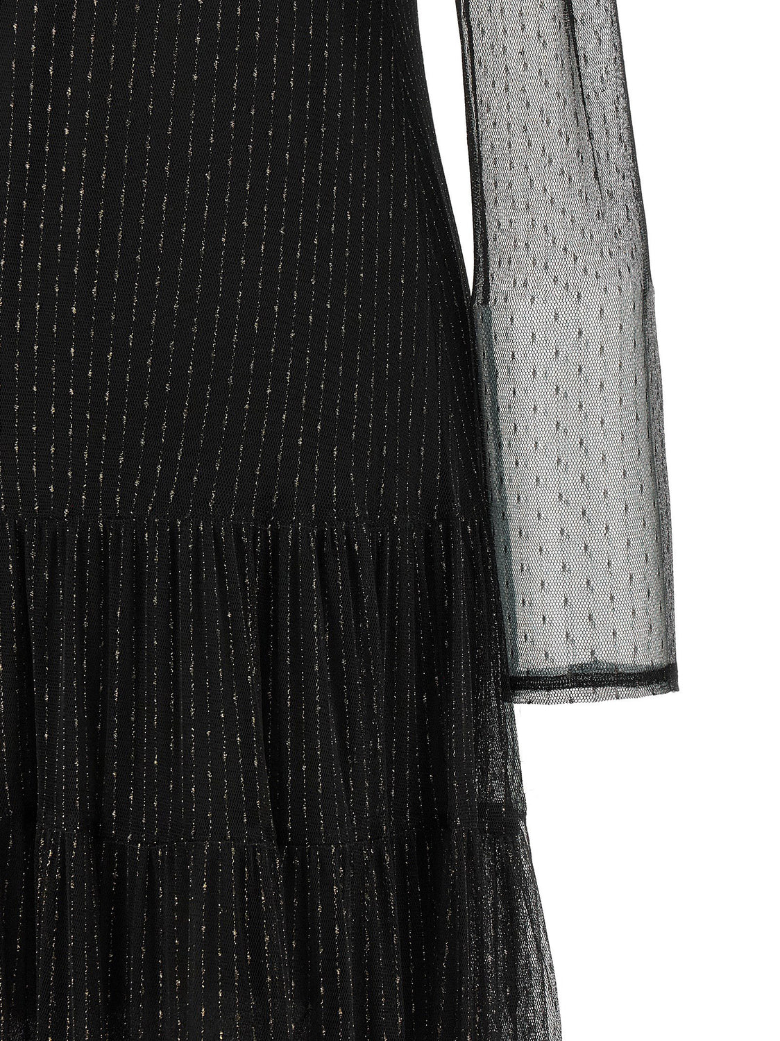 Black Polyamide Long Dress