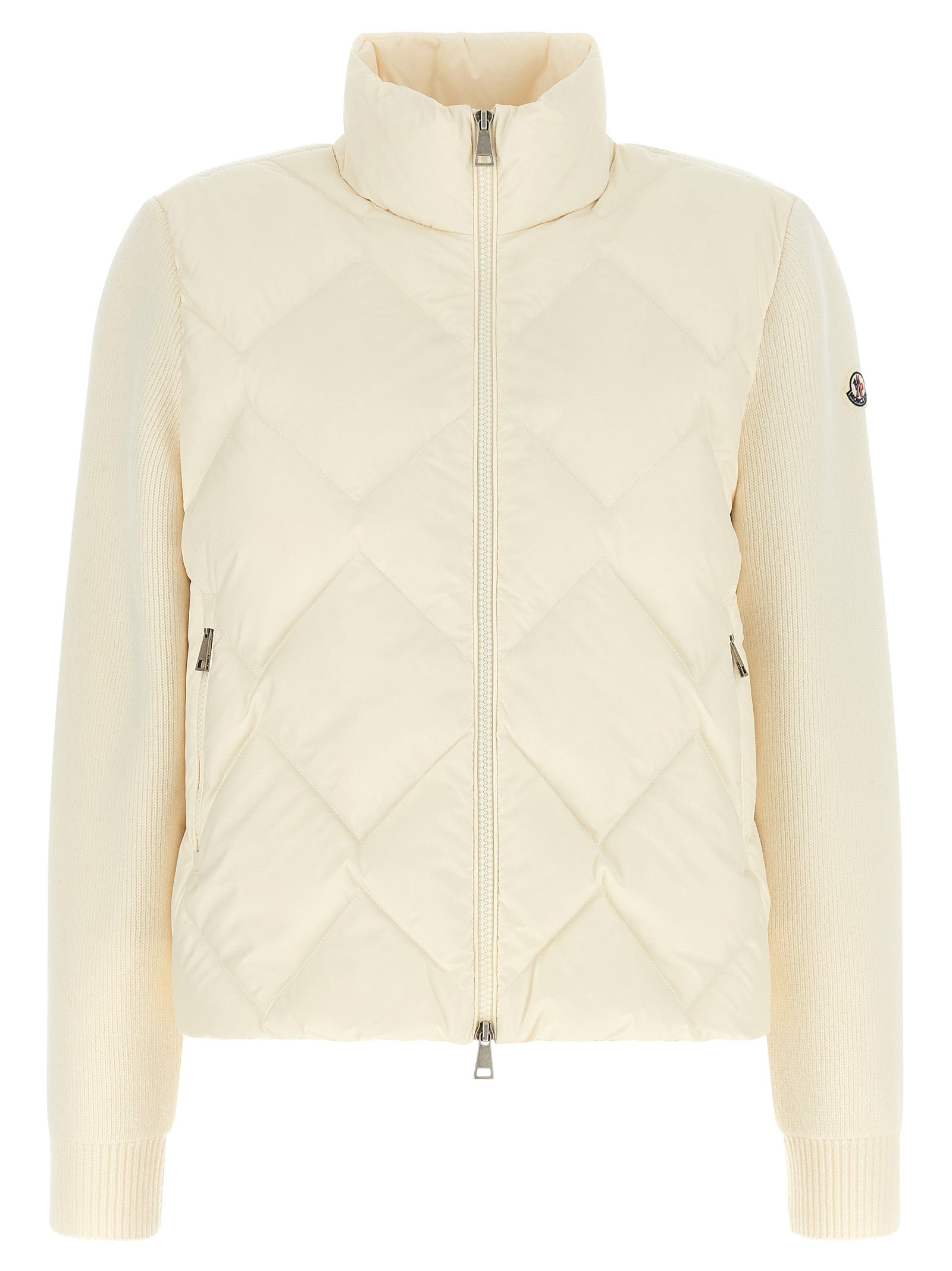 White Polyester Cardigan