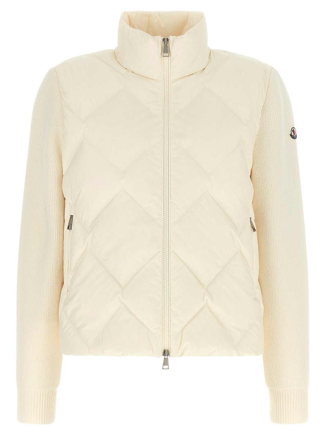 White Polyester Cardigan