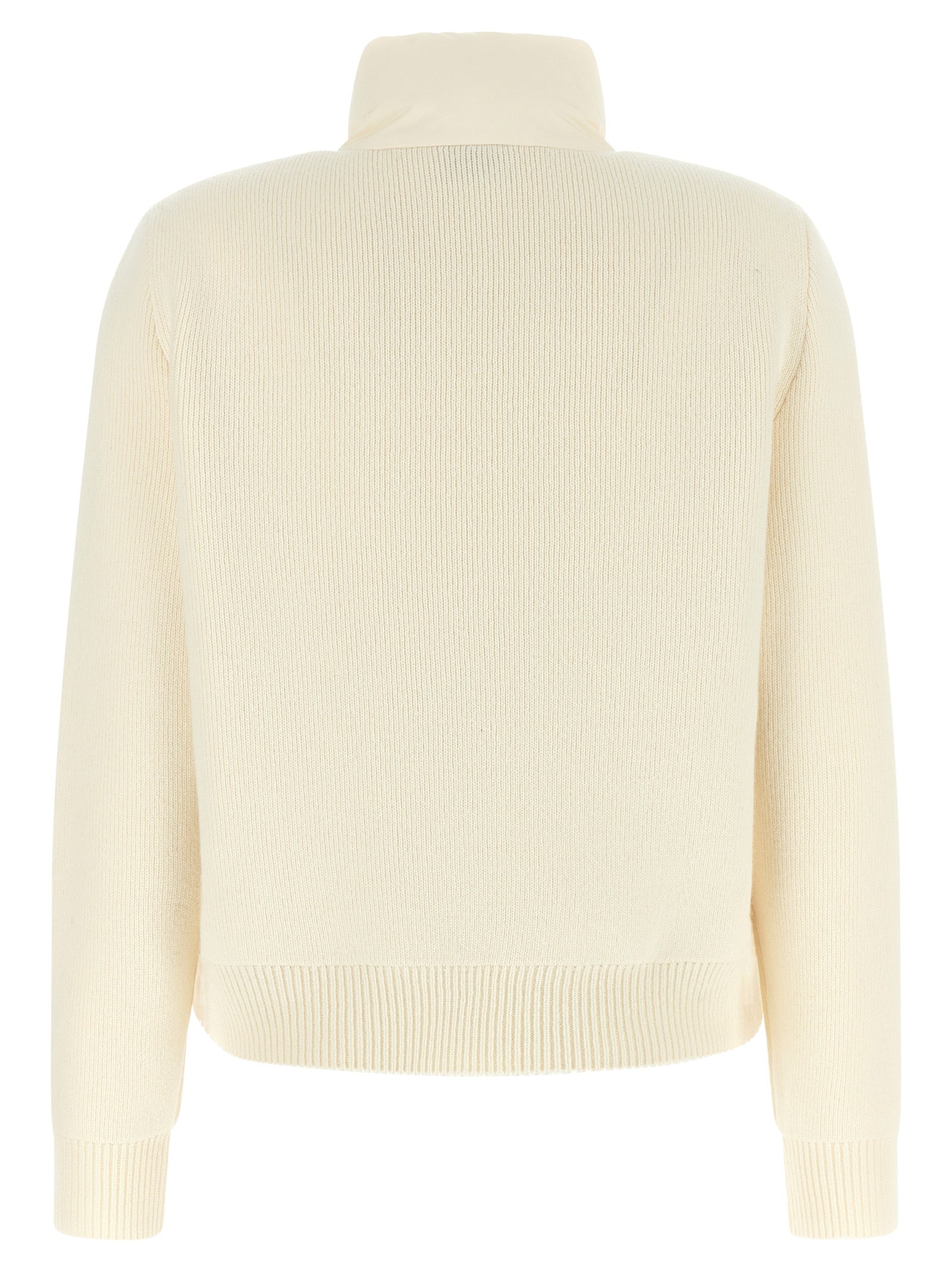 White Polyester Cardigan