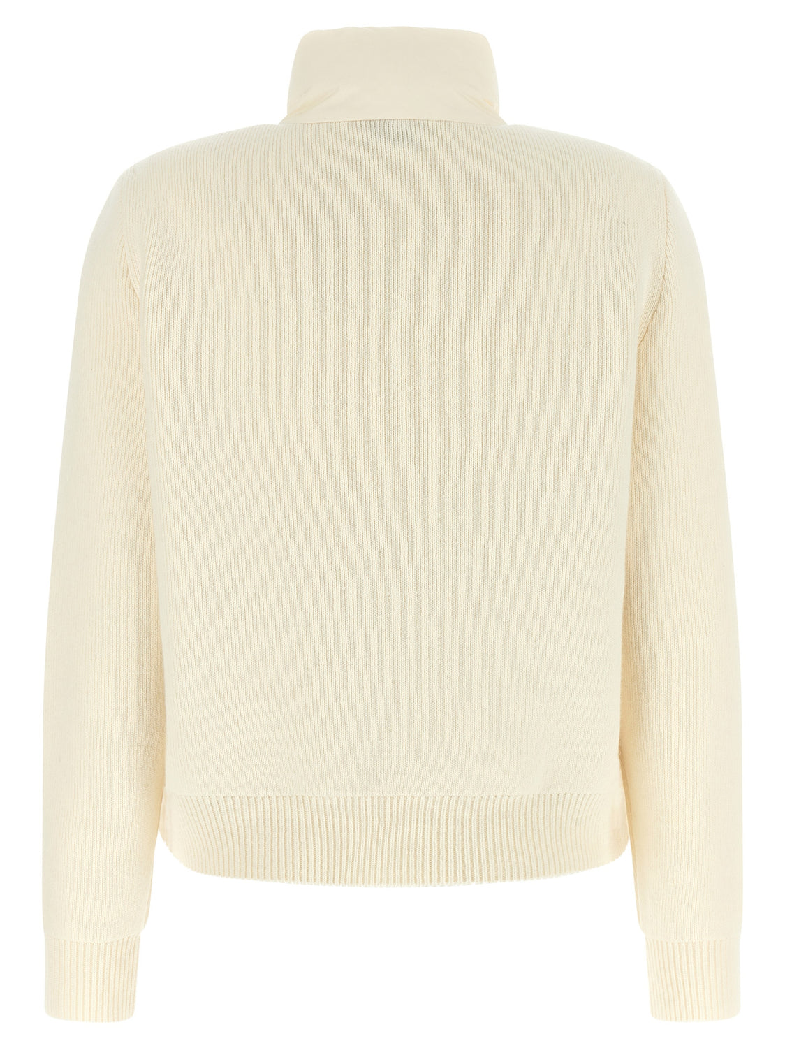 White Polyester Cardigan