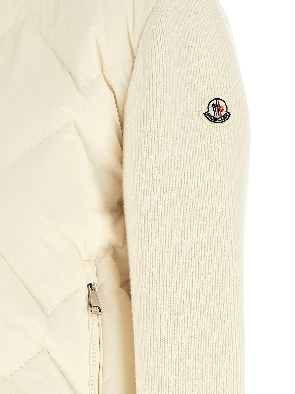 White Polyester Cardigan