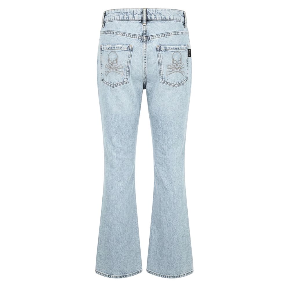 Blue Cotton Women's Jeans