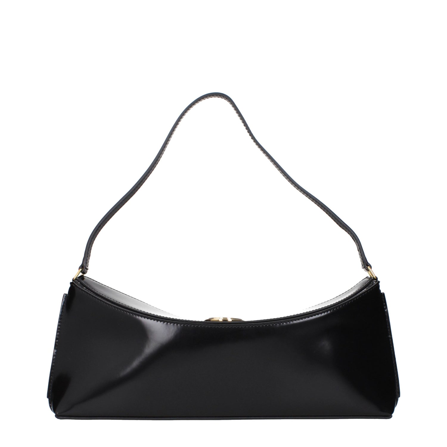 Black Leather Shoulder Bag