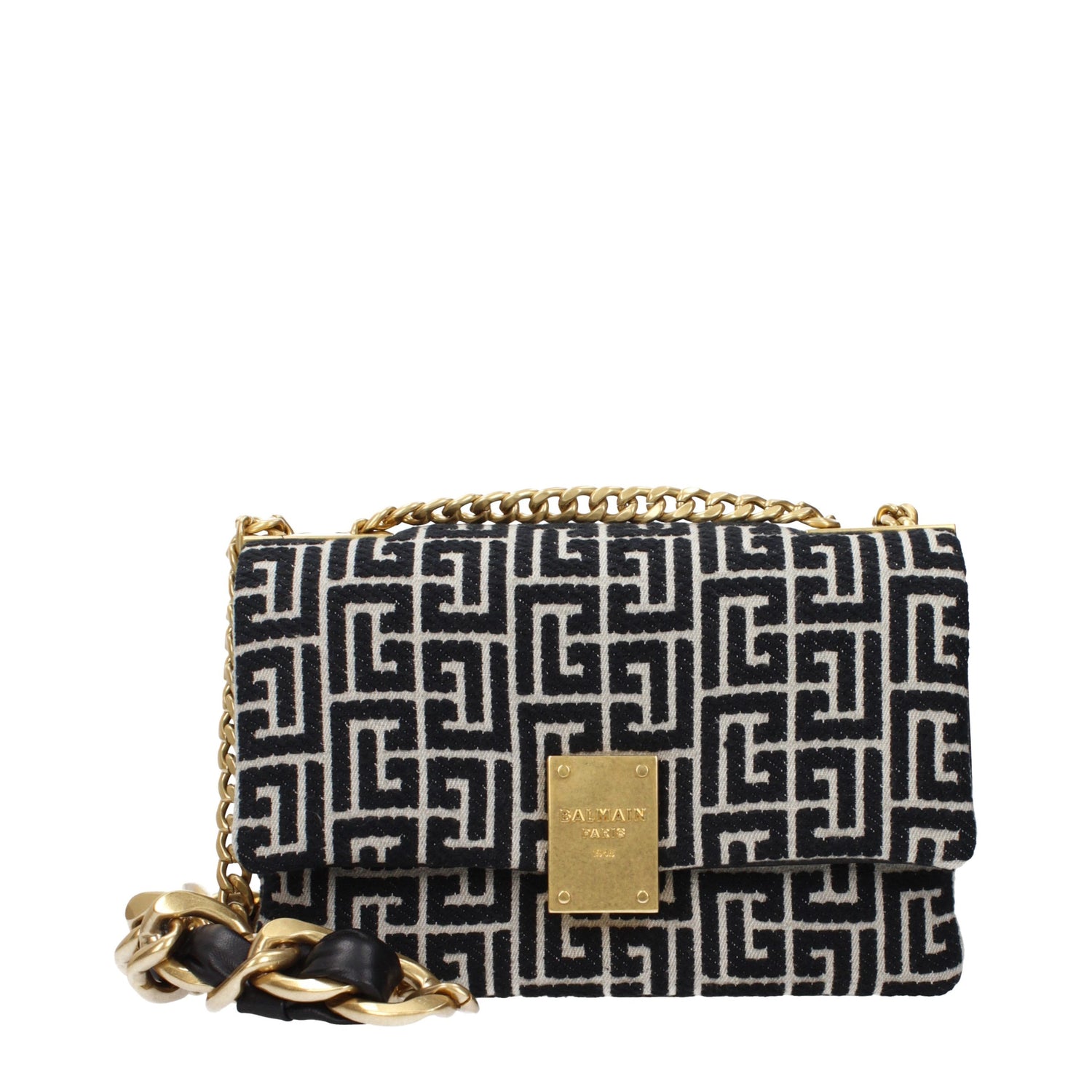 Black Fabric Crossbody Bag