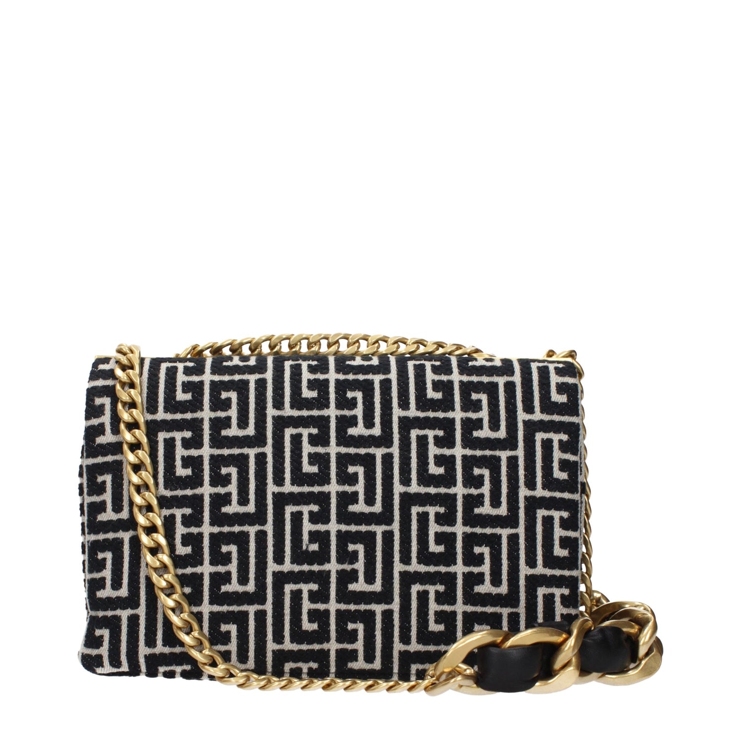 Black Fabric Crossbody Bag