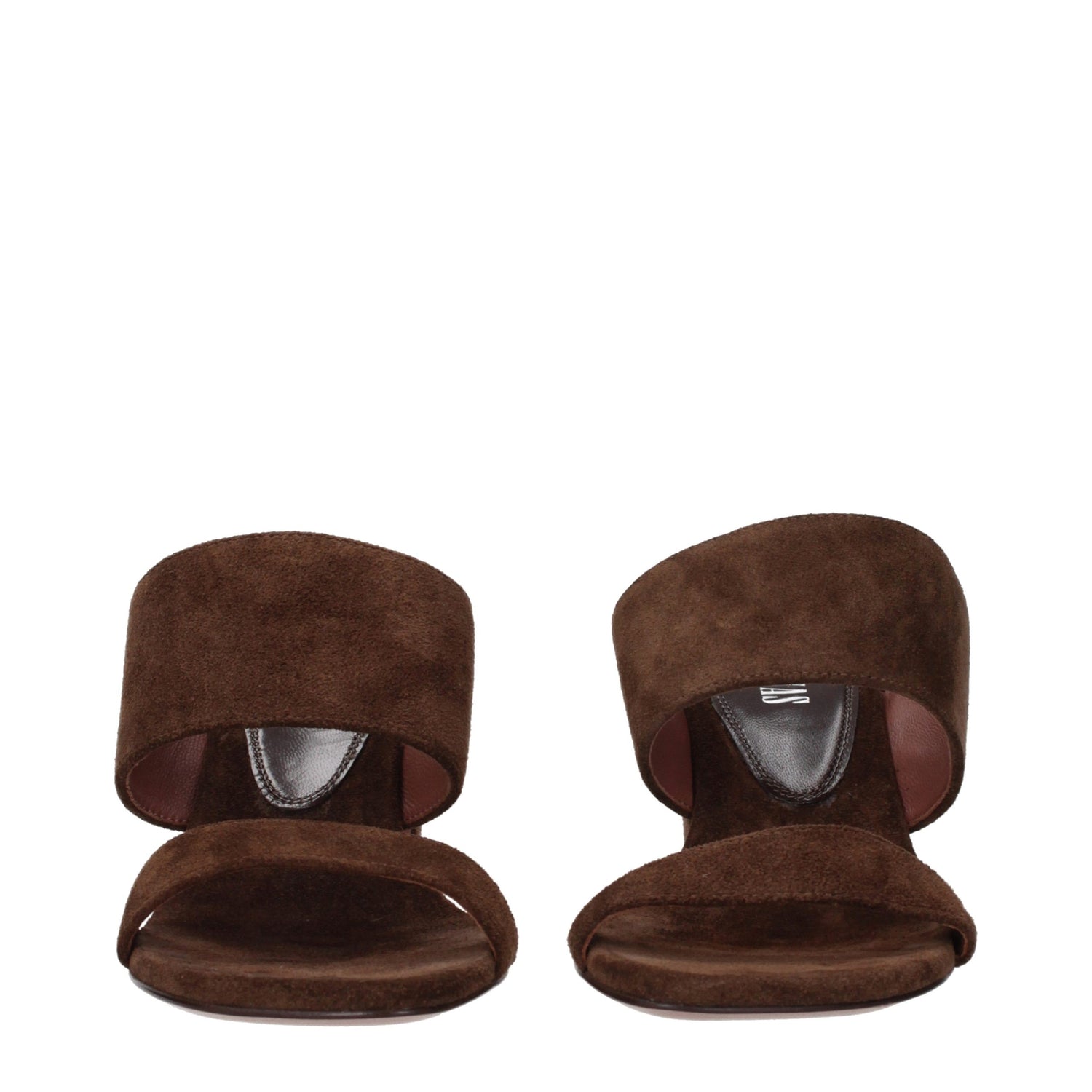 Brown Leather Platform Sandals