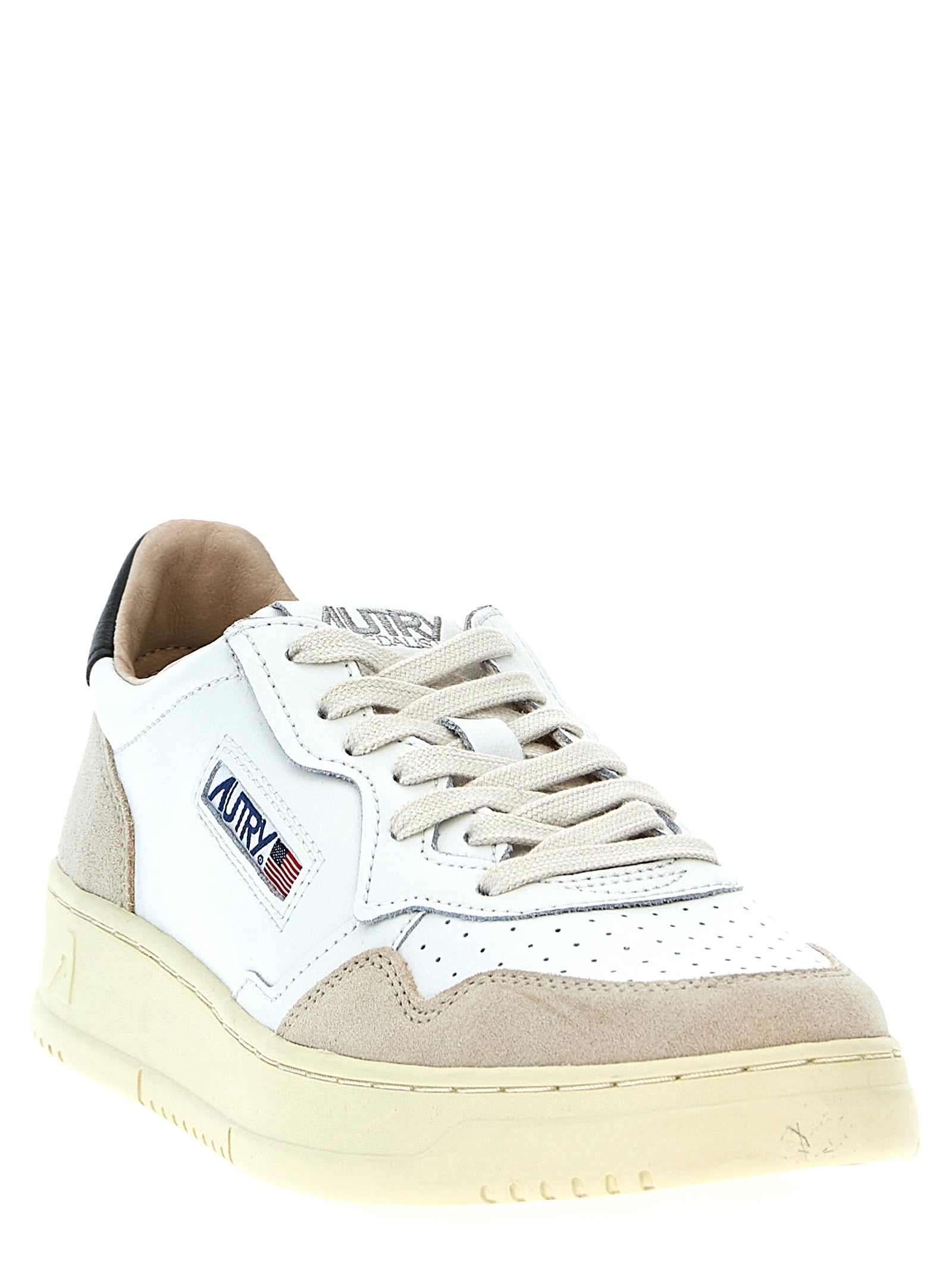 Multicolor Leather Low Top Sneakers