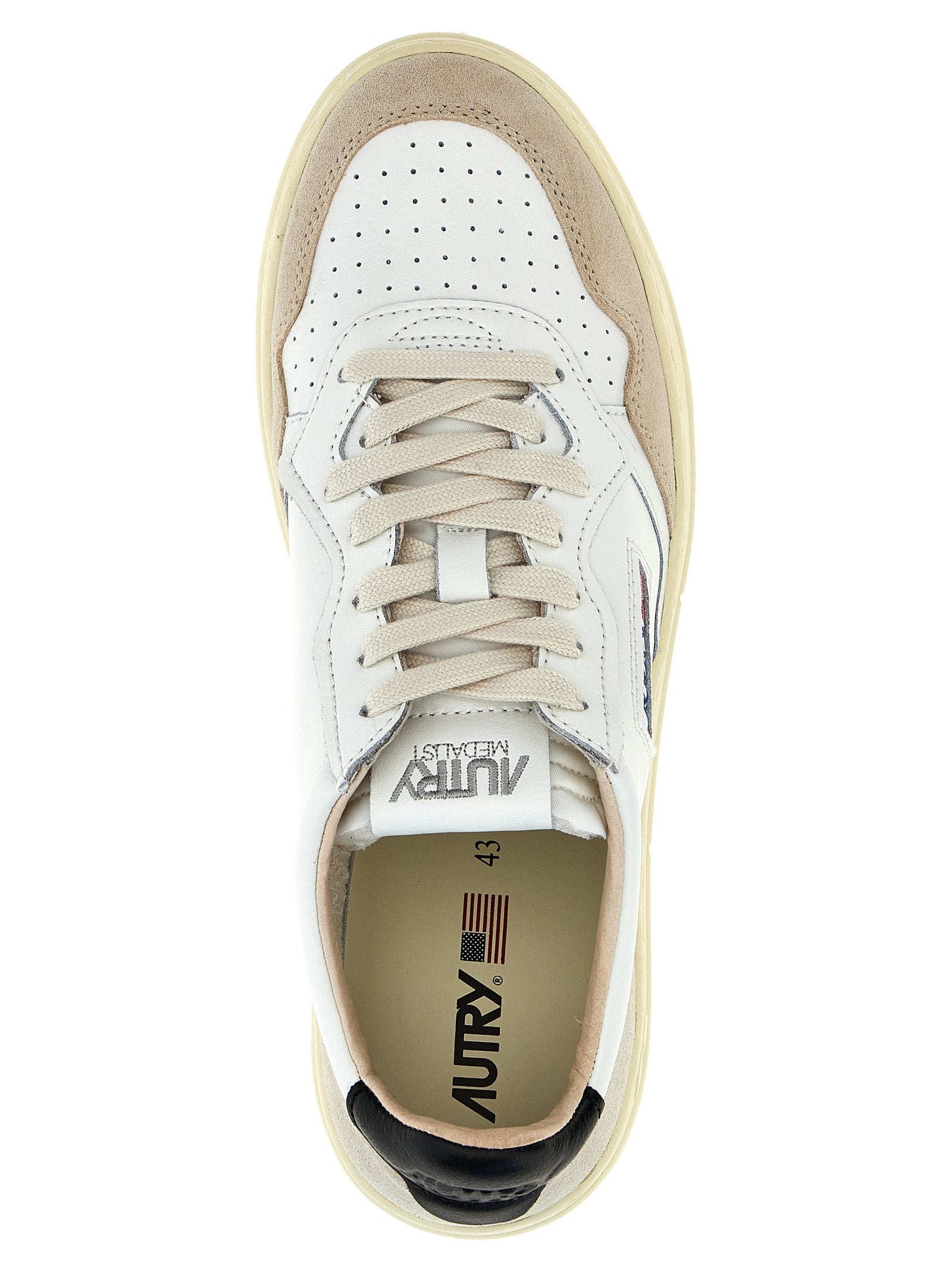 Multicolor Leather Low Top Sneakers