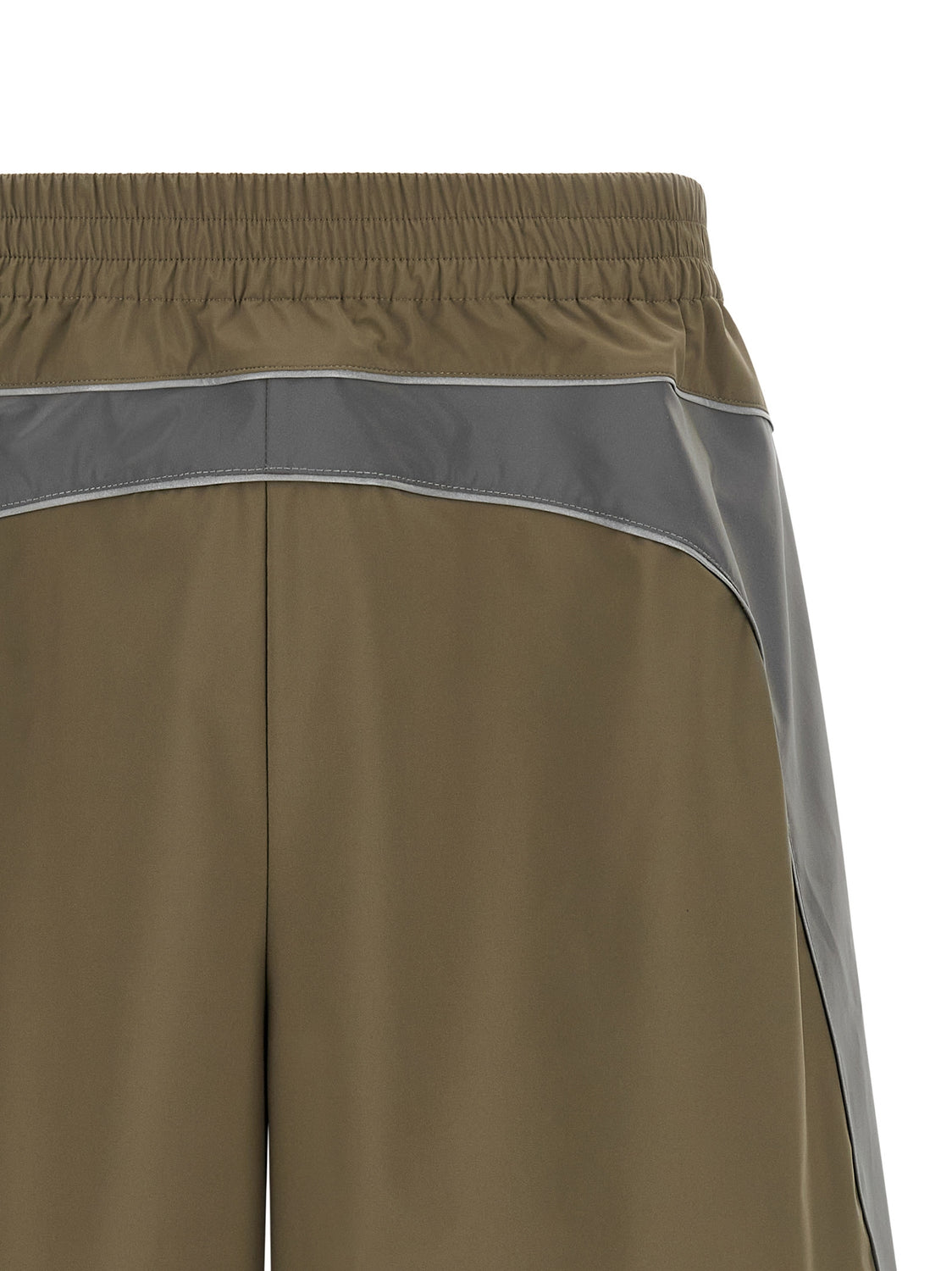 Gray Polyester Bermuda Shorts