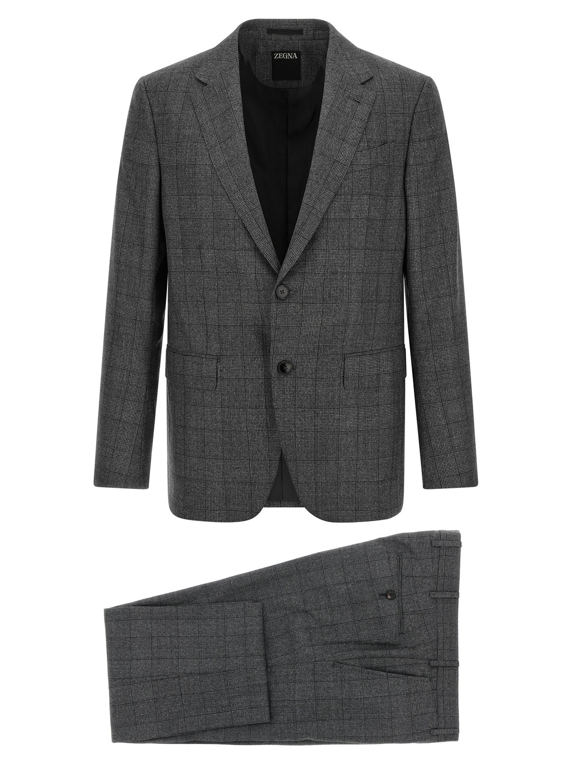 Gray Wool Two-Piece Suit