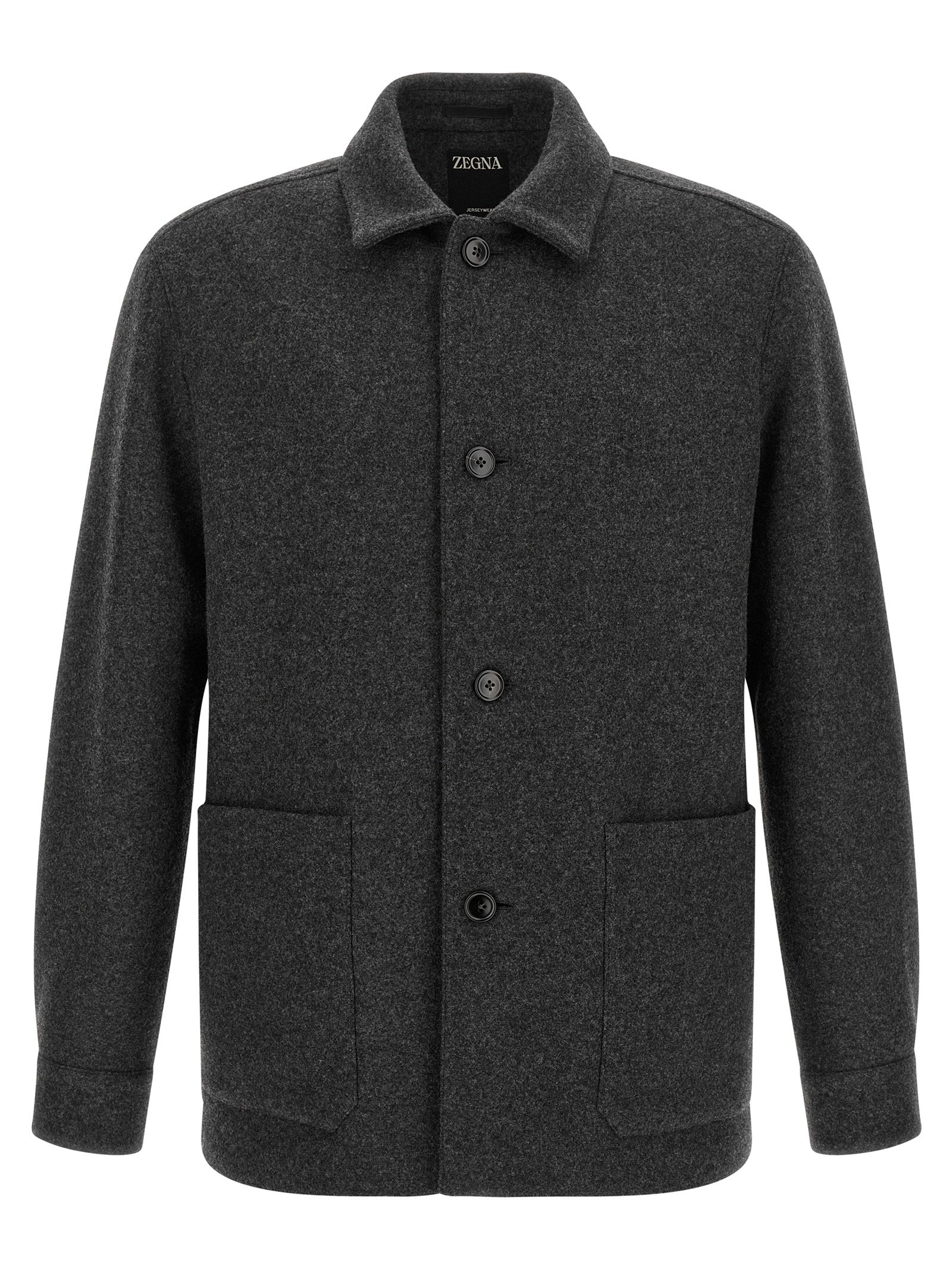 Gray Wool Blouse