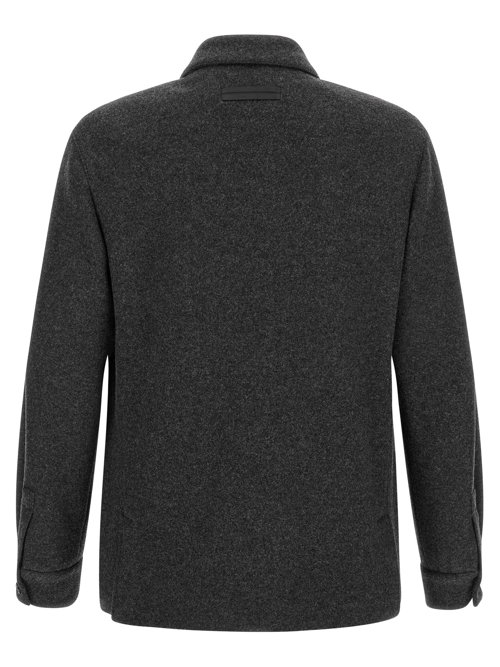 Gray Wool Blouse