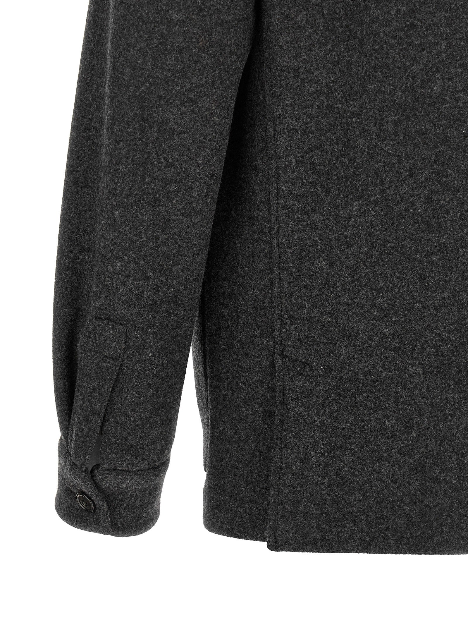 Gray Wool Blouse