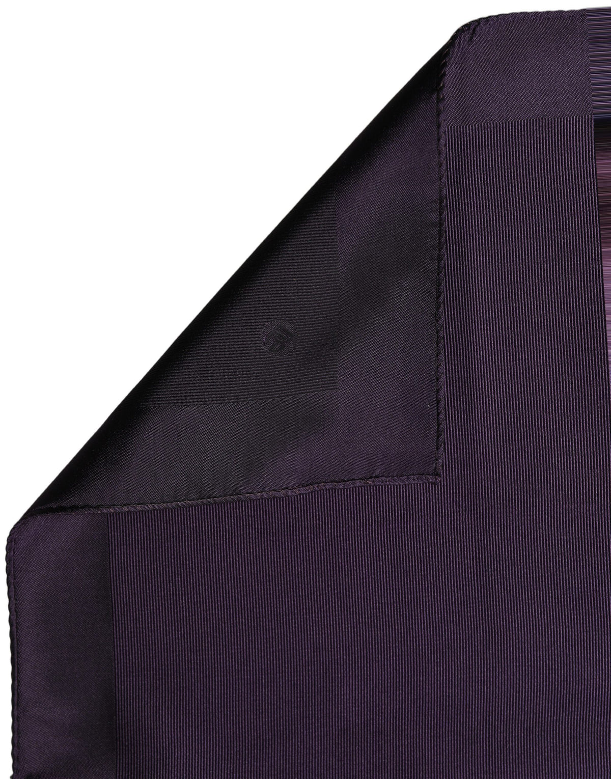 Men Purple Square Handerkerchief Pocket Scarf