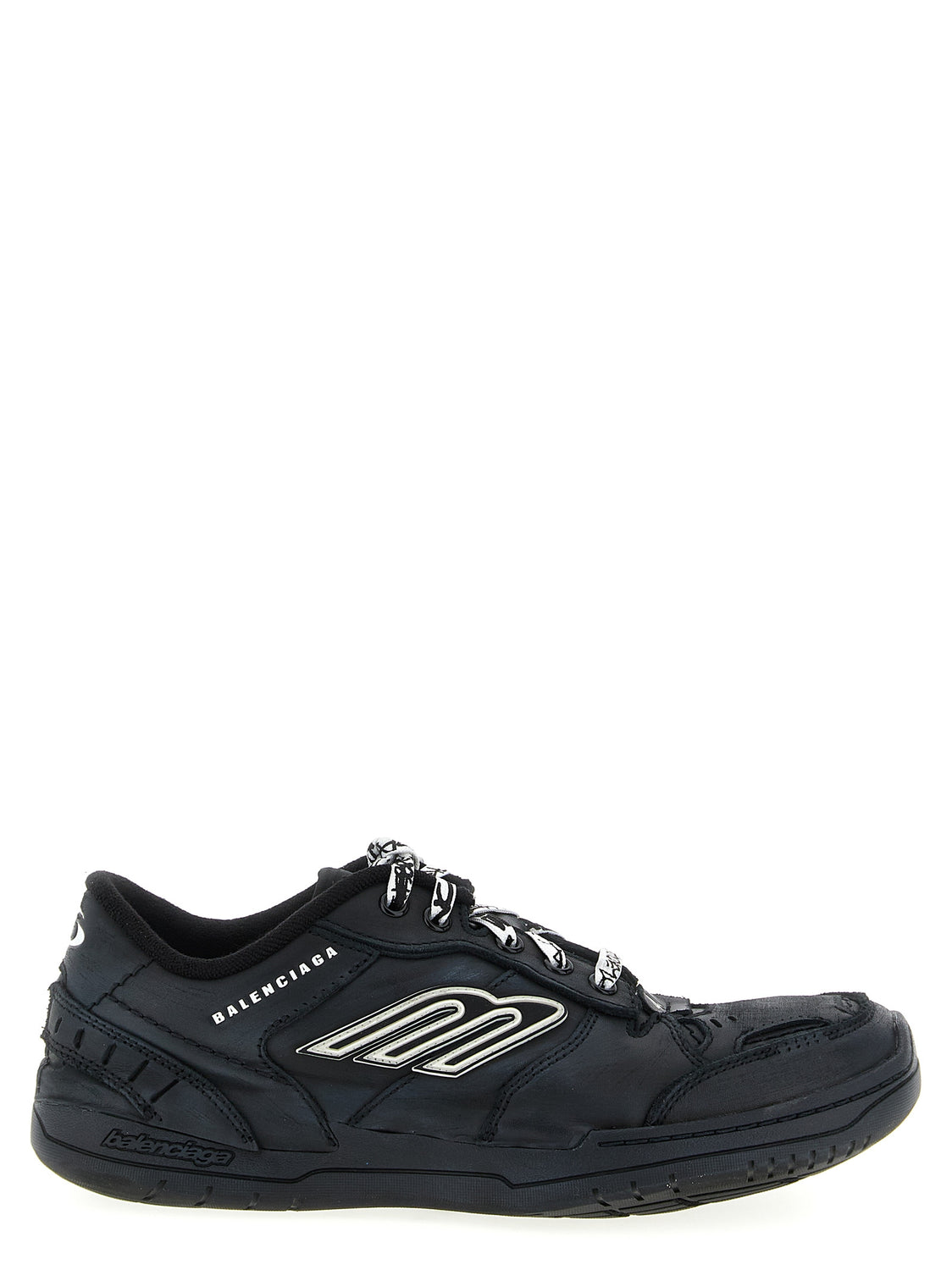 Black Calfskin Athletic Sneakers