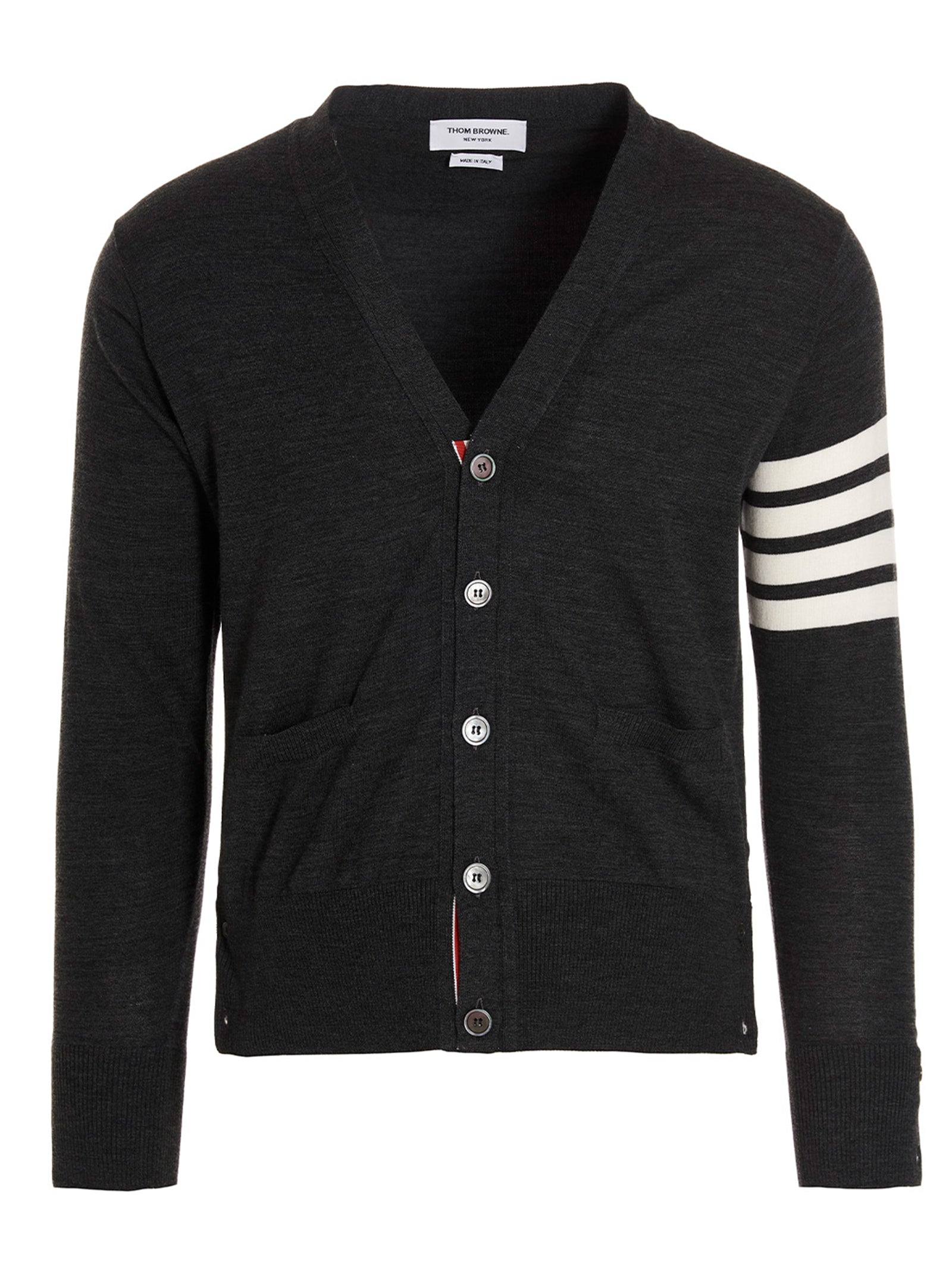 Gray Merino Wool Cardigan