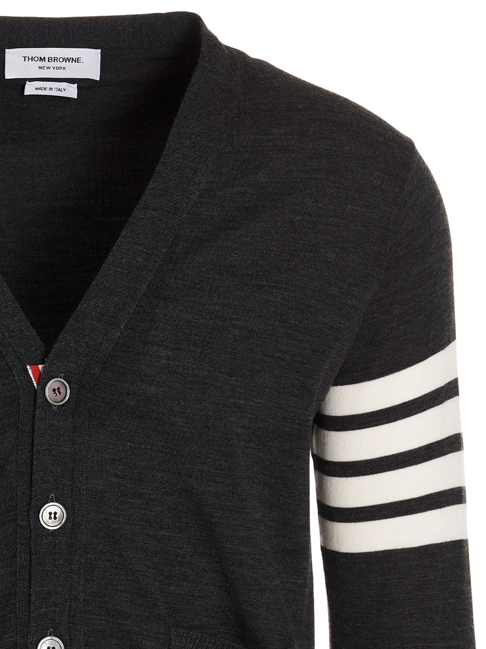 Gray Merino Wool Cardigan