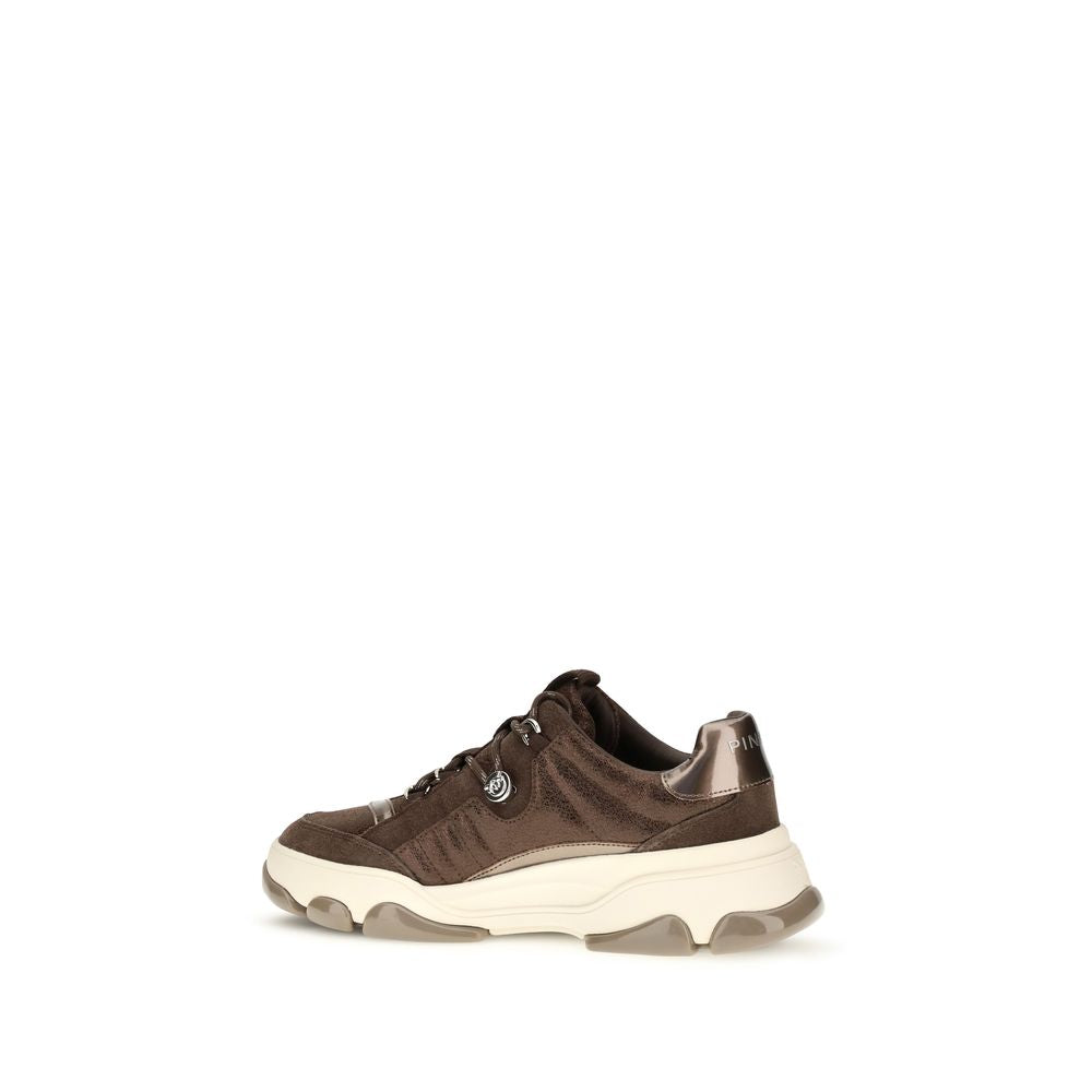 Brown Calf Leather Bos Taurus Chunky Sneakers