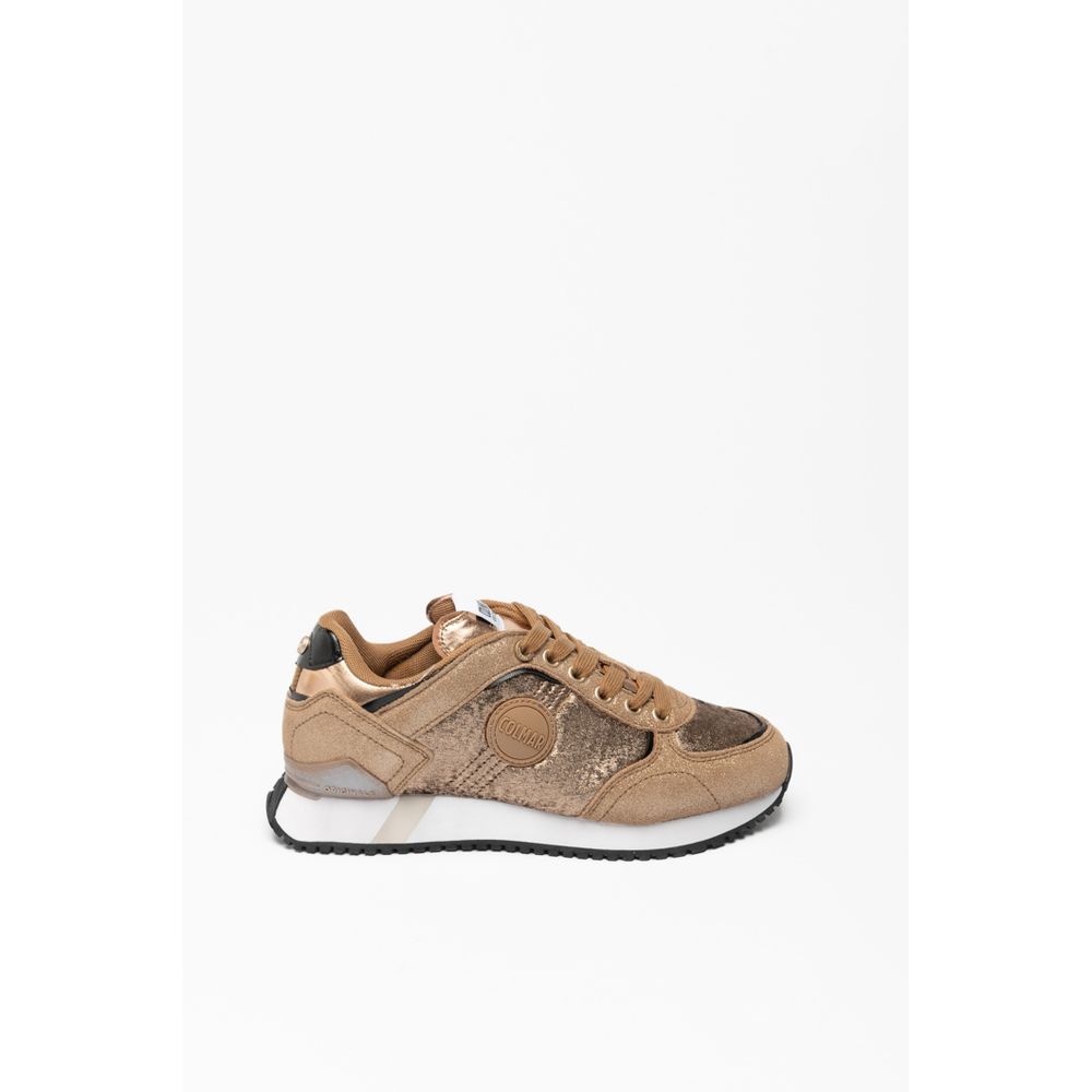Bronze Leather Low Top Sneakers