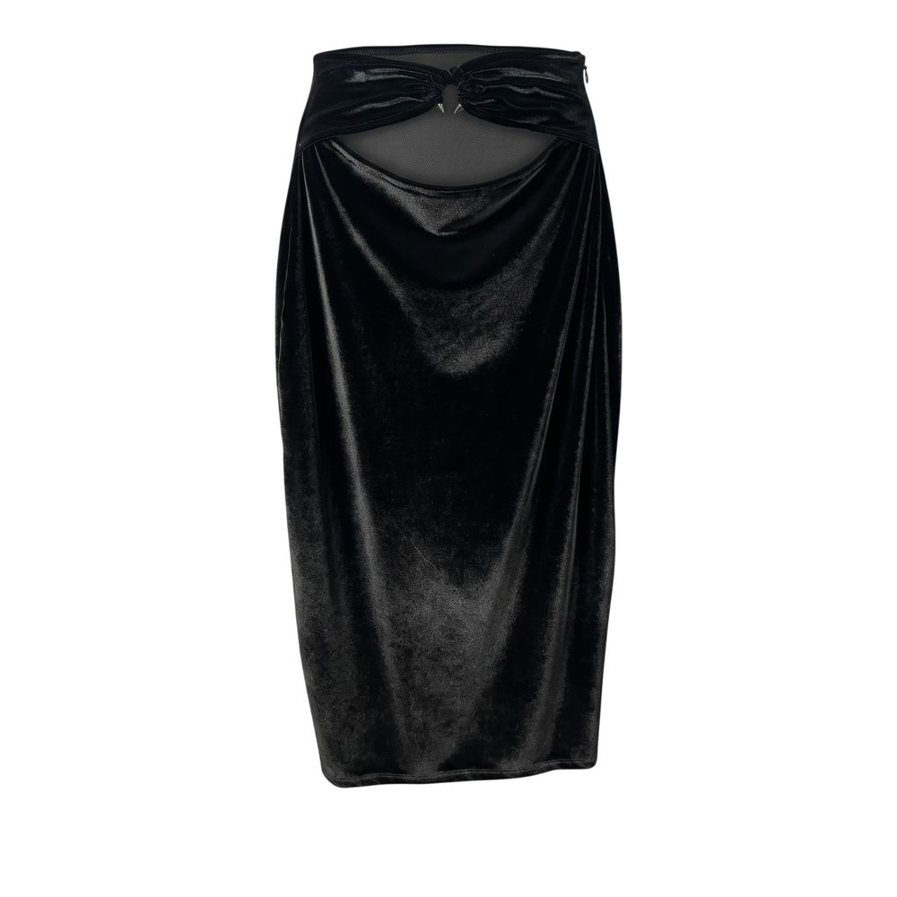 Black Cotton Women Skirt