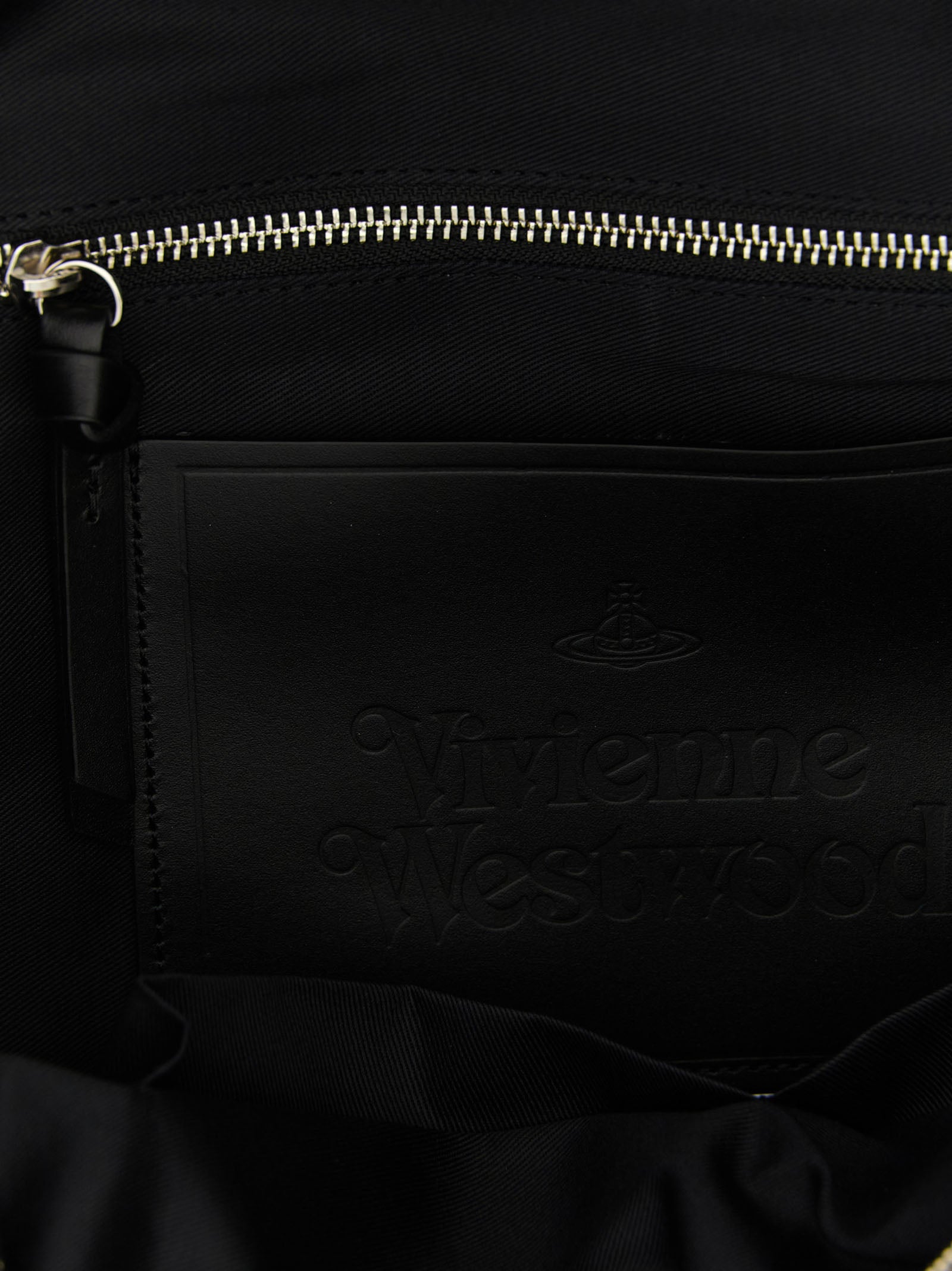 Black Cotton Backpack