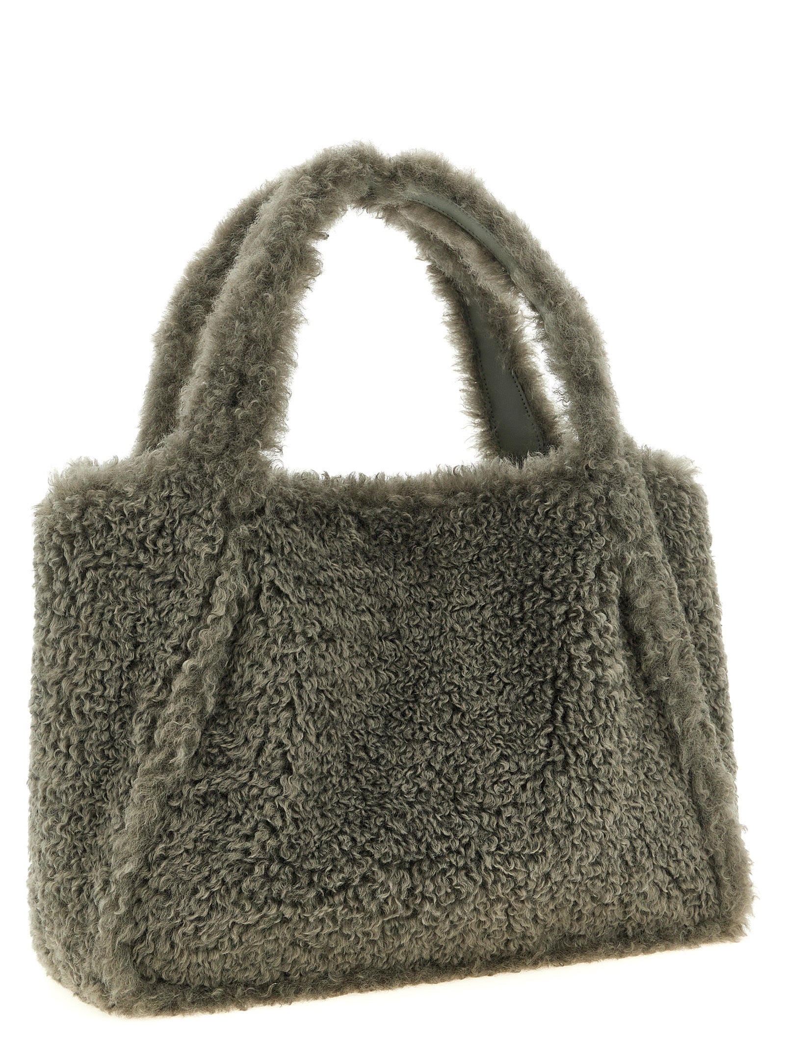 Gray Polyester Tote Bag
